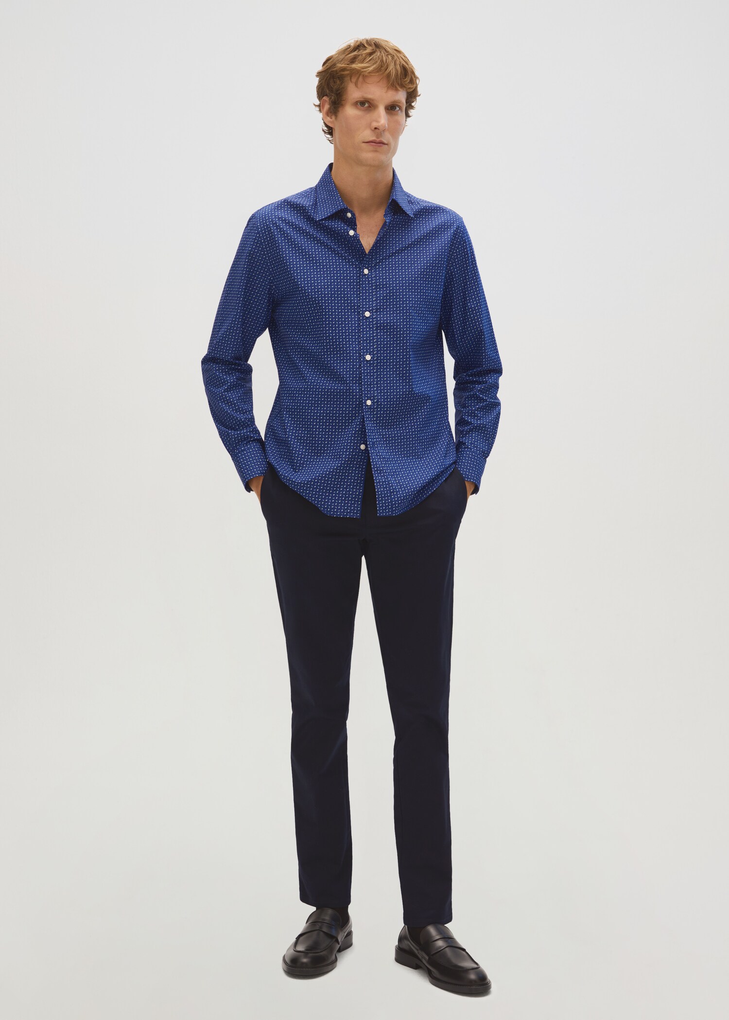 Koszula slim fit z bawełny z nadrukiem - Szczegóły artykułu 7