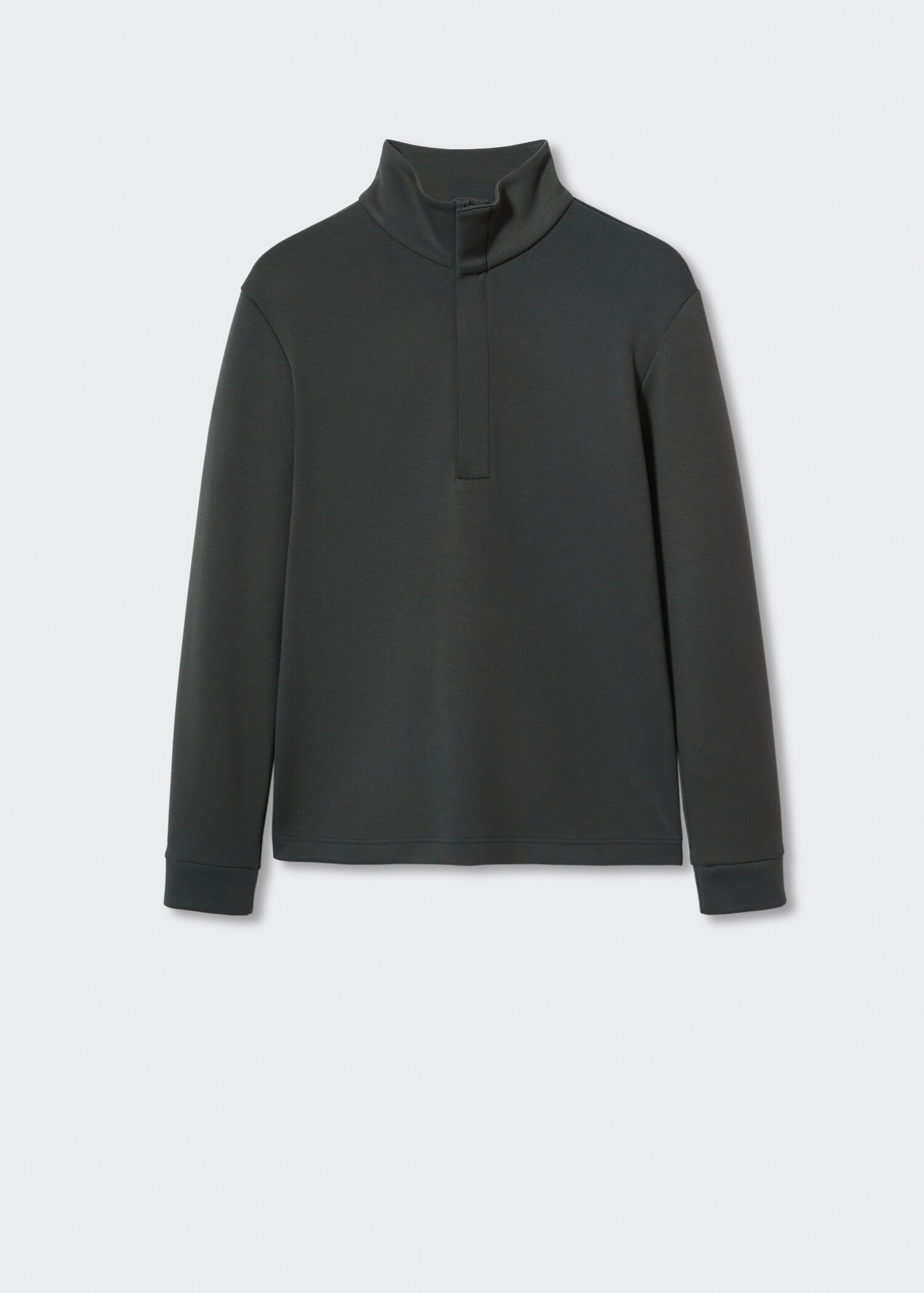 Breathable zip-neck sweatshirt - Article without model