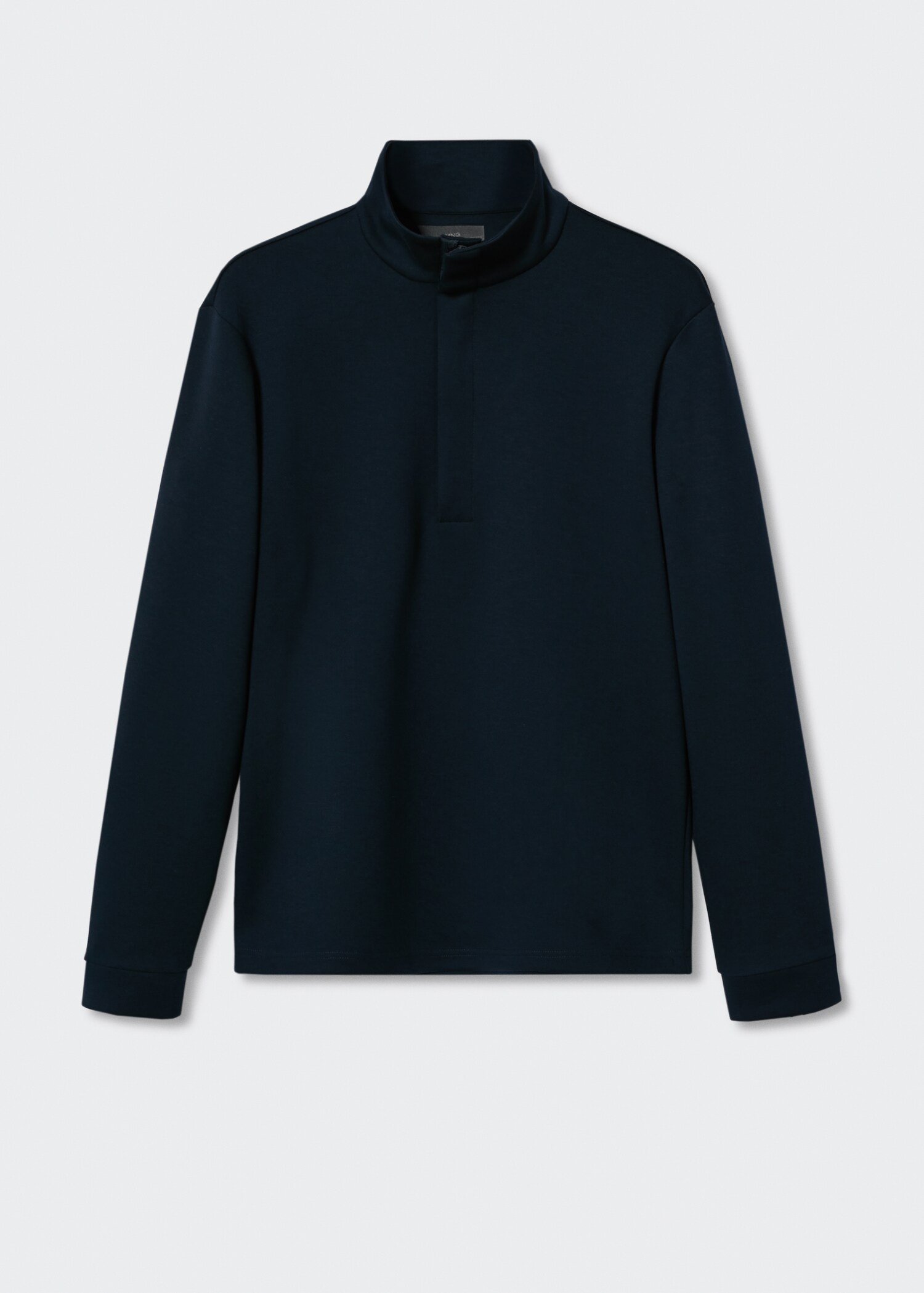 Breathable zip-neck sweatshirt - Article without model