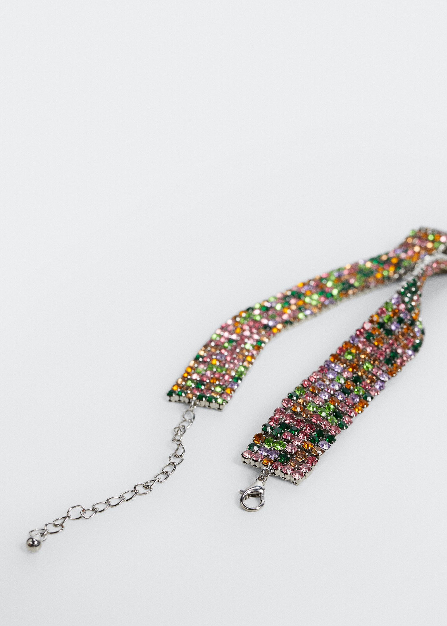 Glitter choker necklace - Medium plane
