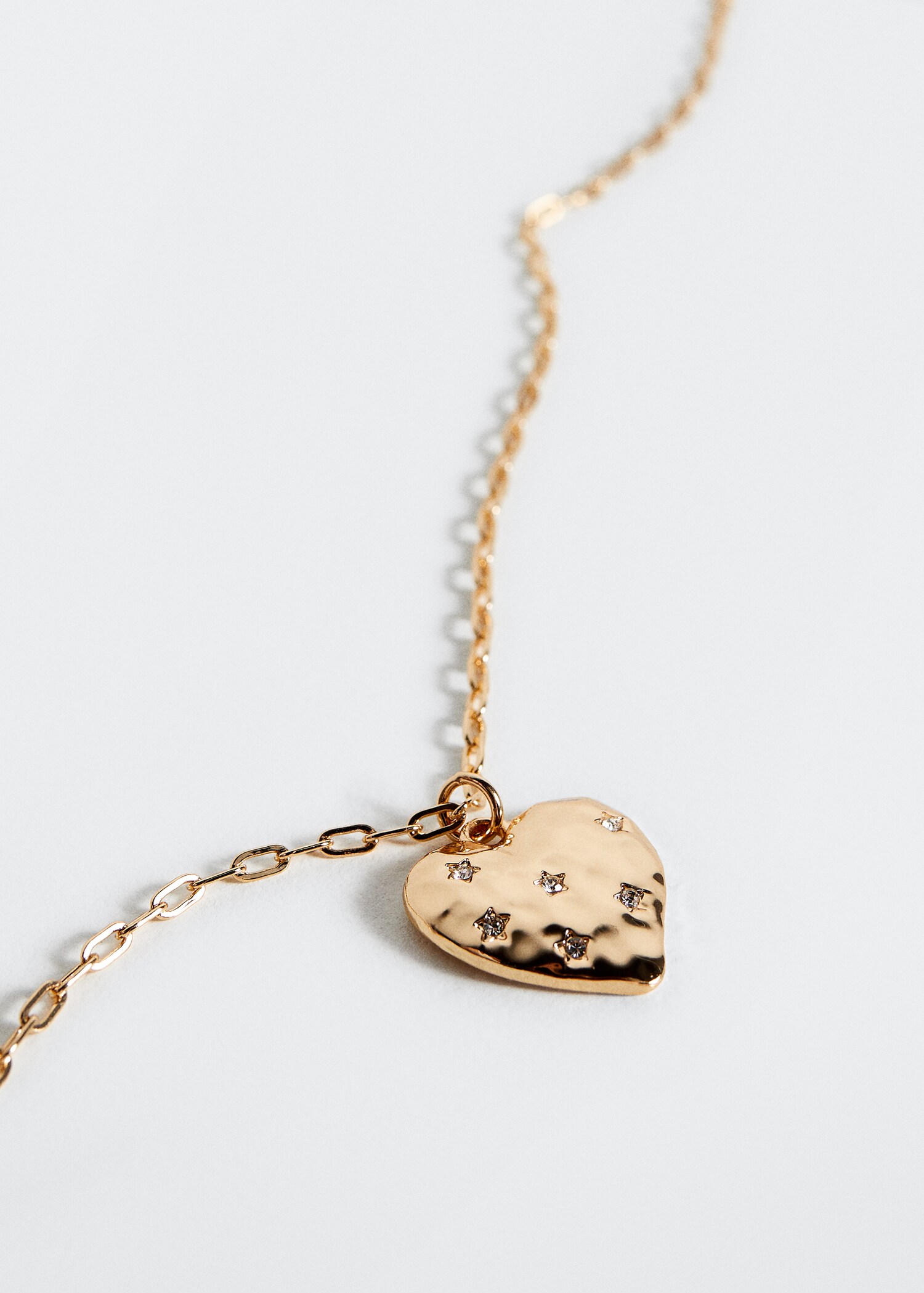 Heart pendant necklace - Medium plane