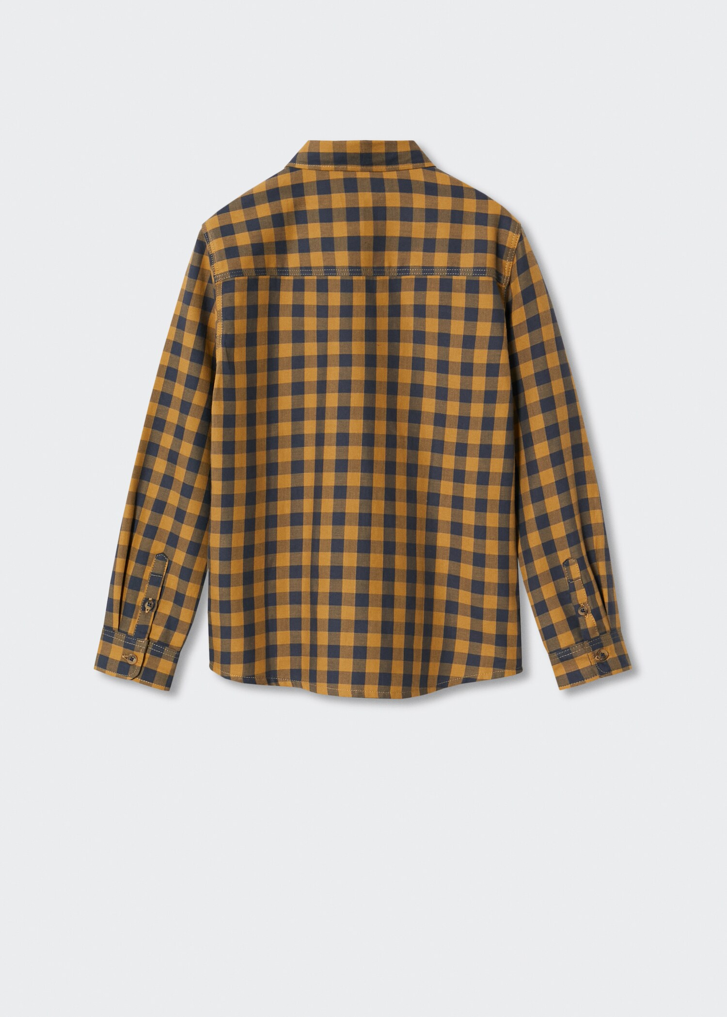 Camisa algodón cuadros - Reverso del artículo