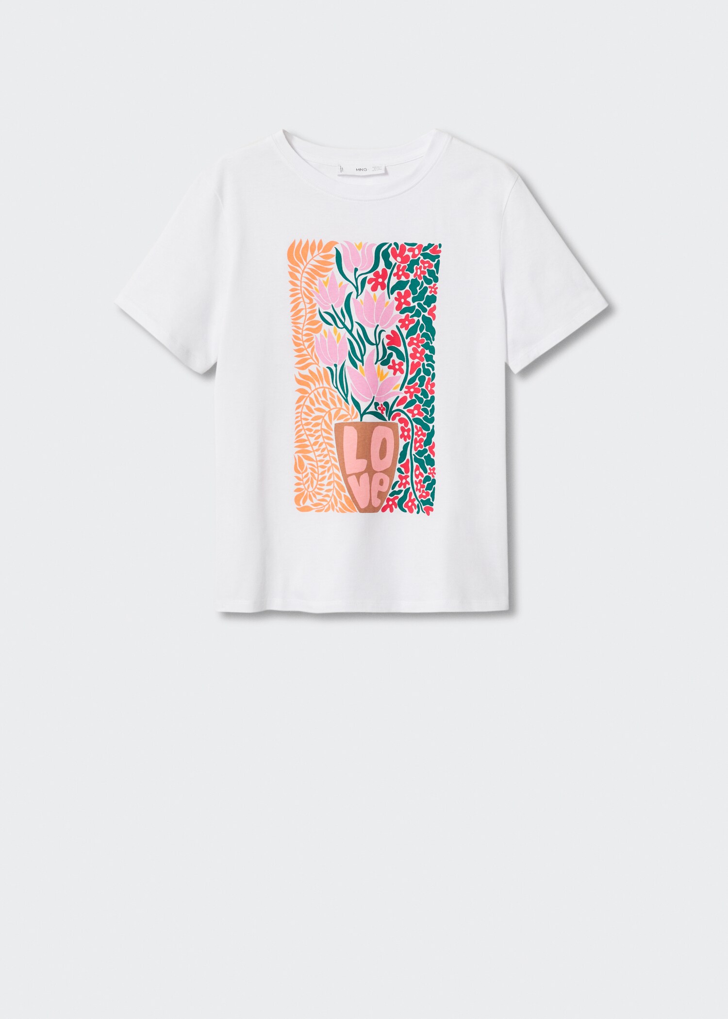 Printed cotton-blend T-shirt - Article without model
