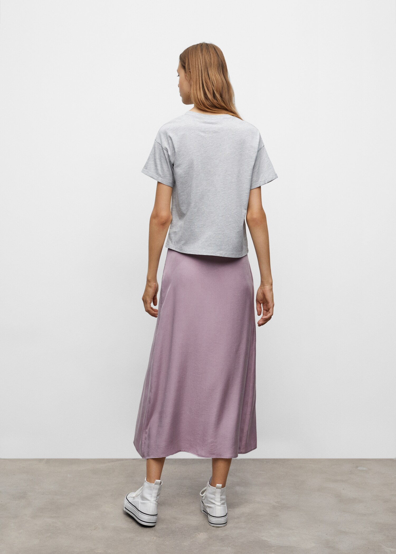 Bedrucktes Baumwoll-T-Shirt - Rückseite des Artikels
