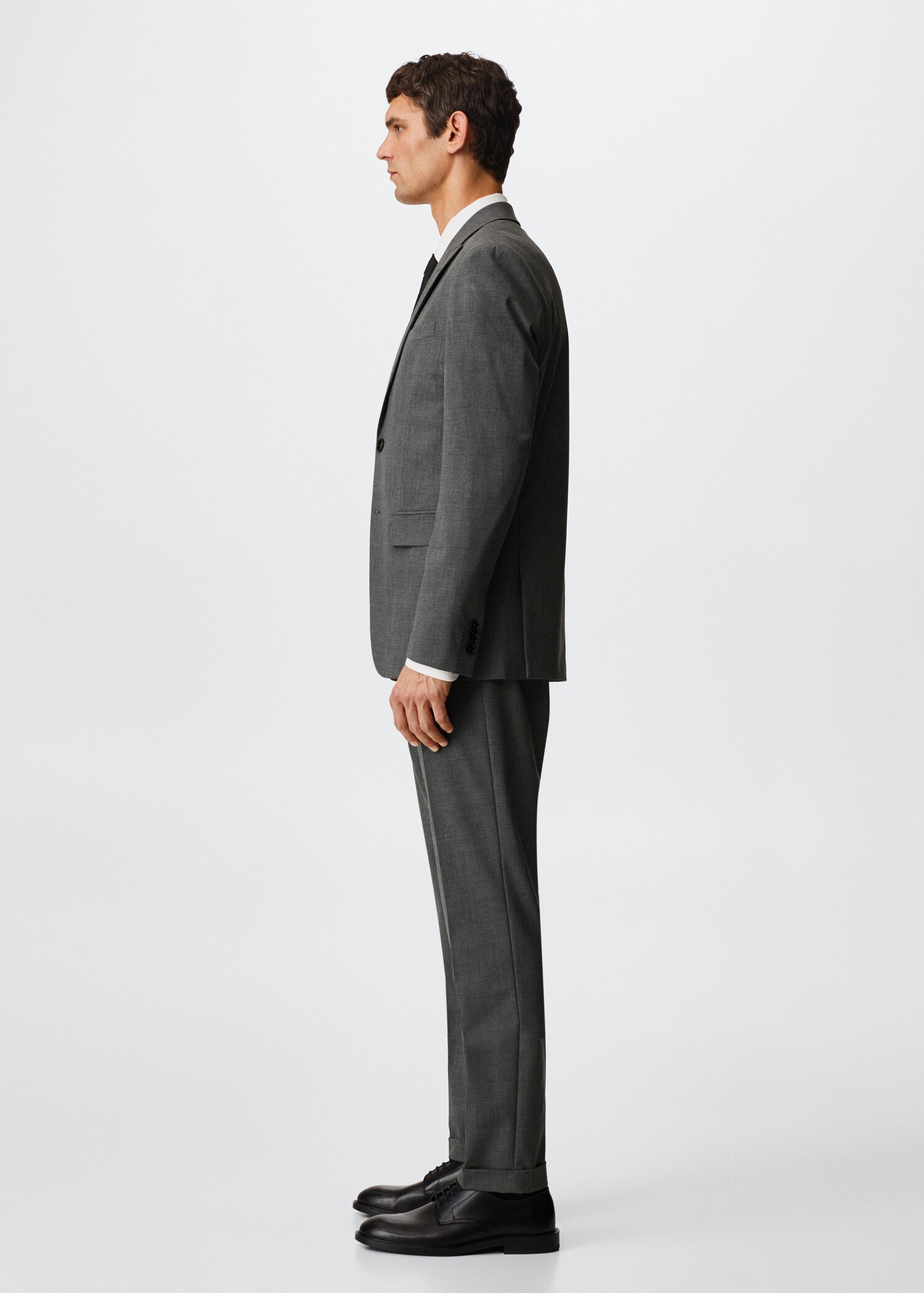 Костюмные брюки slim fit в клетку - Деталь изделия 4
