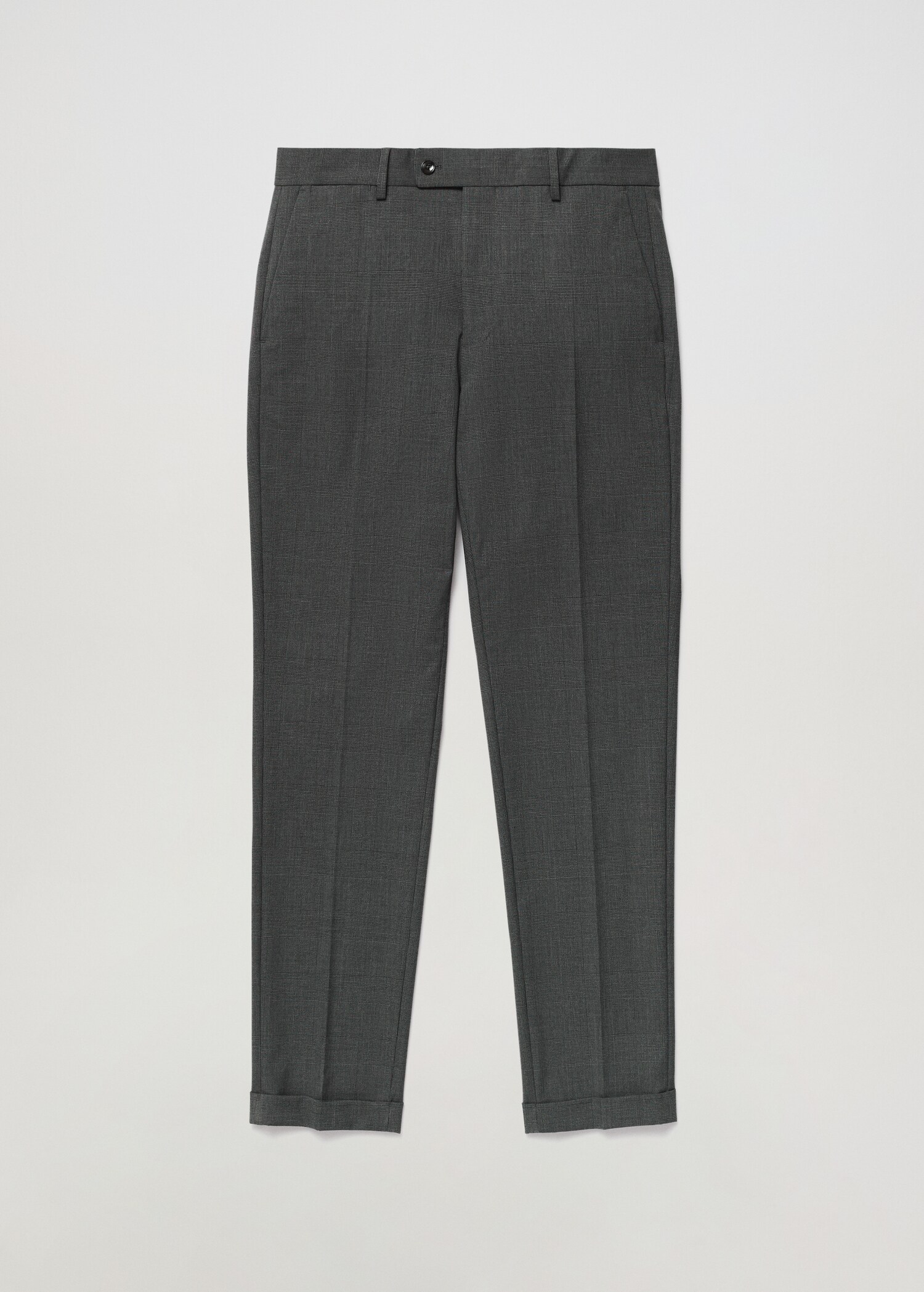 Костюмные брюки slim fit в клетку - Деталь изделия 9