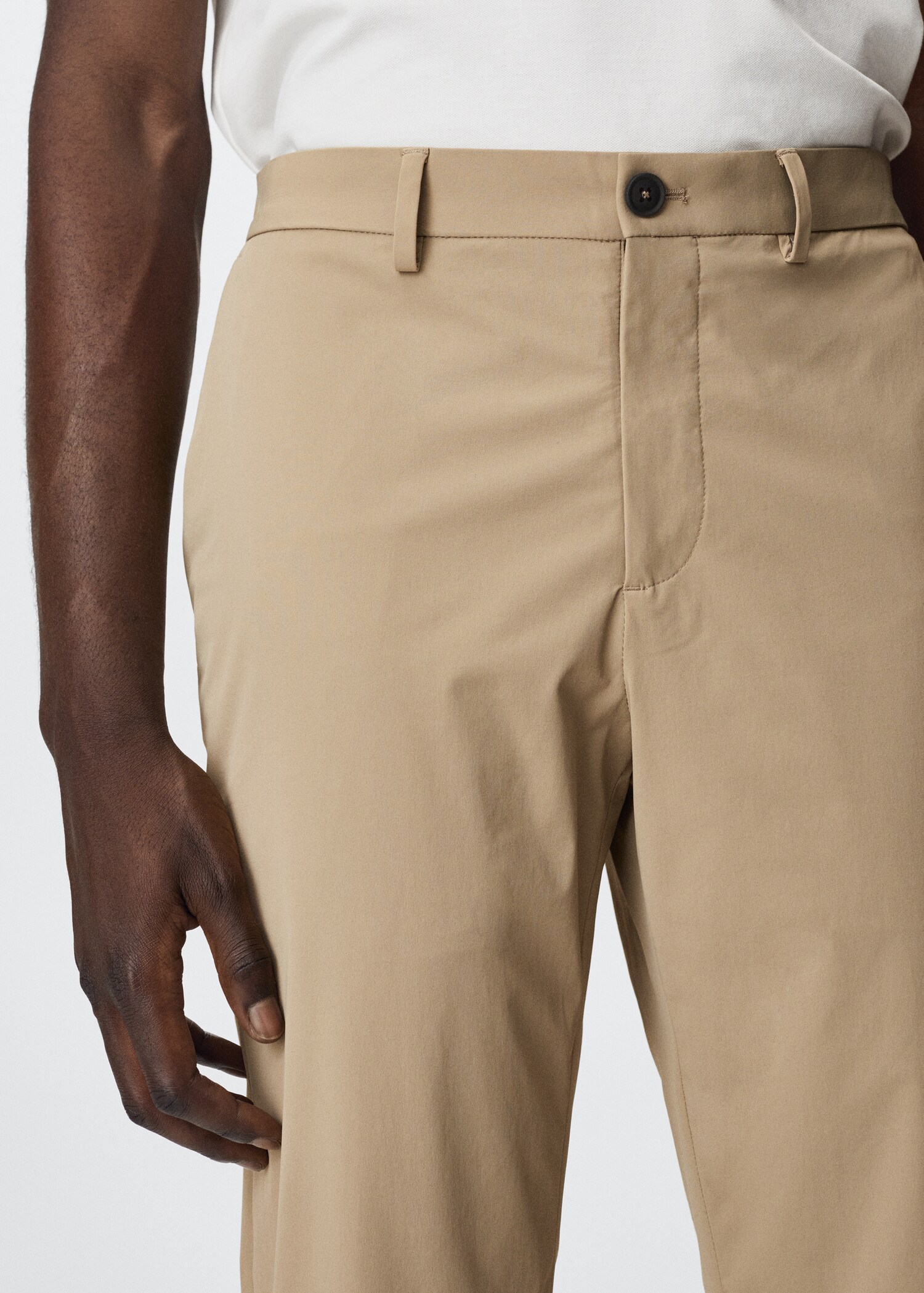 Slim Fit-Anzughose in Stretch-Optik - Detail des Artikels 1