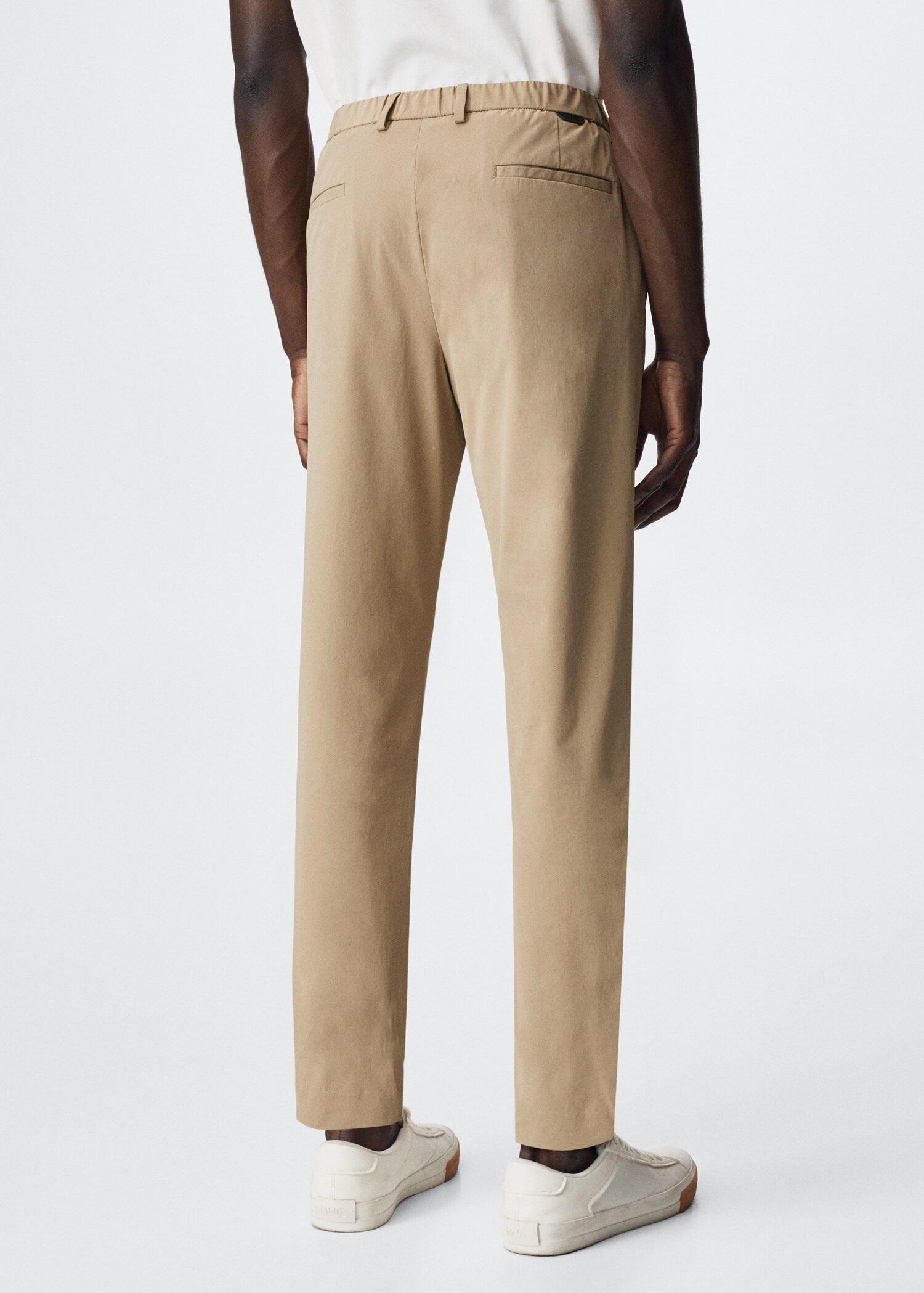 Slim Fit-Anzughose in Stretch-Optik - Rückseite des Artikels