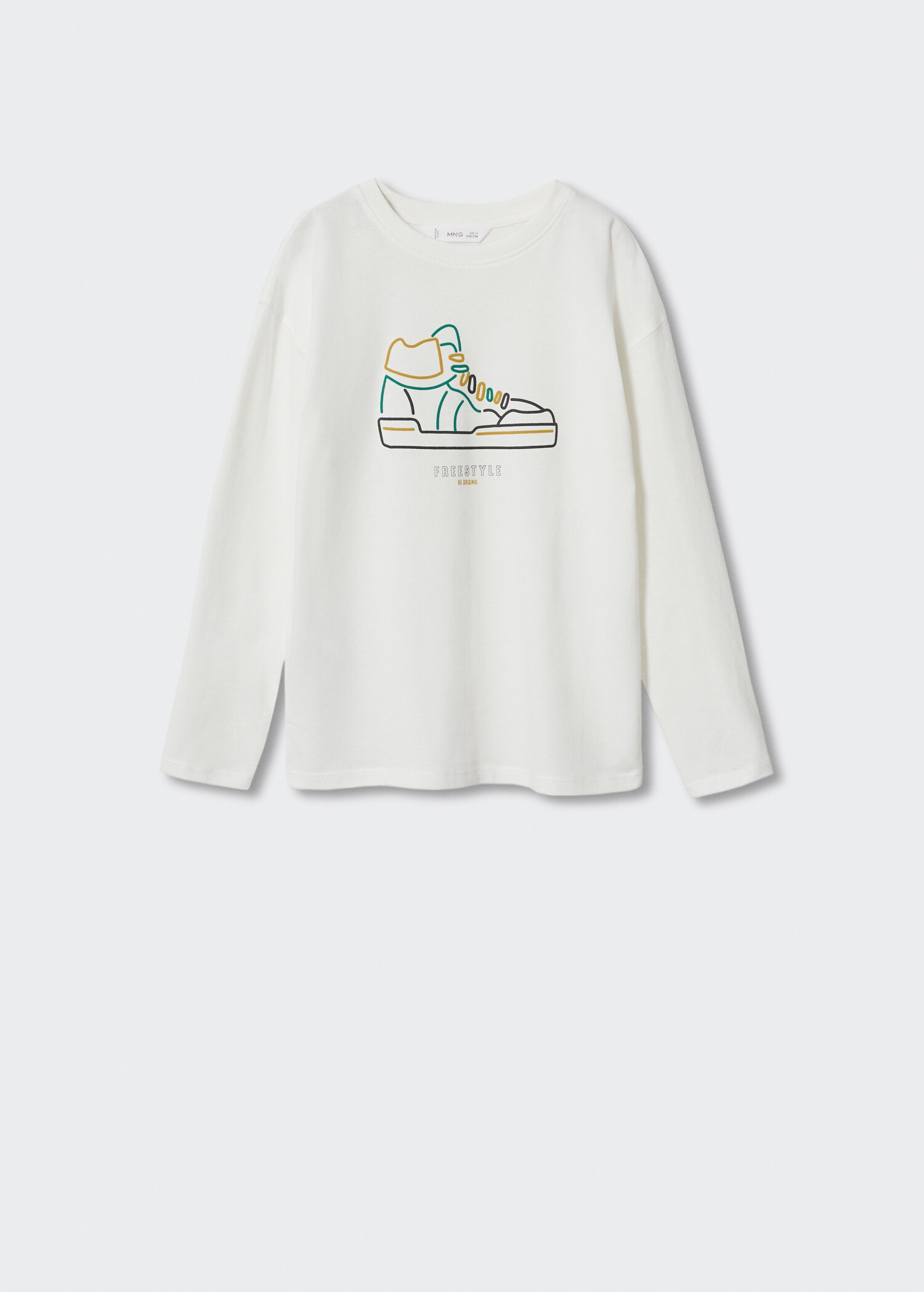 Printed cotton-blend T-shirt - Article without model