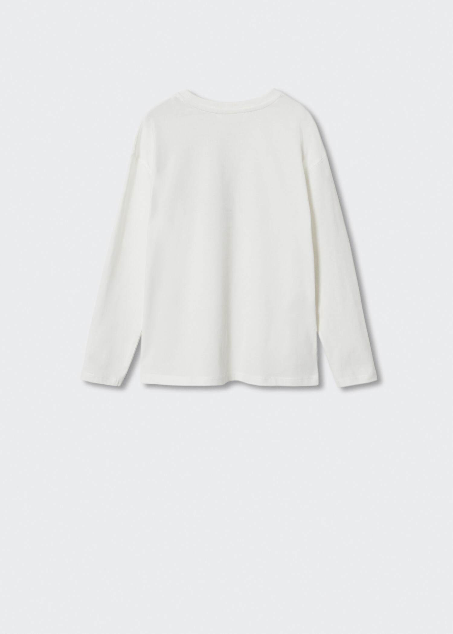 Printed cotton-blend T-shirt - Reverse of the article