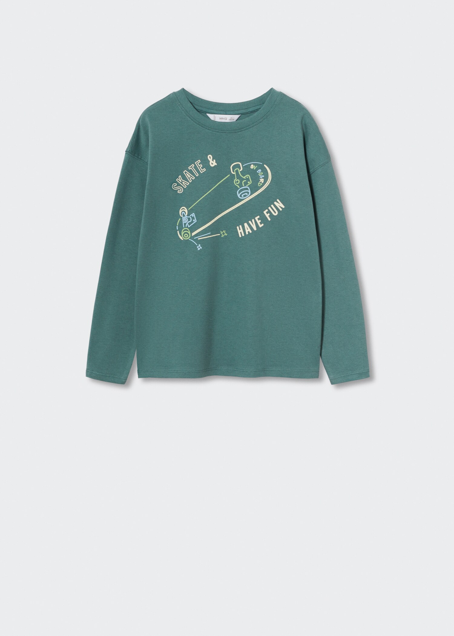 Printed cotton-blend T-shirt - Article without model