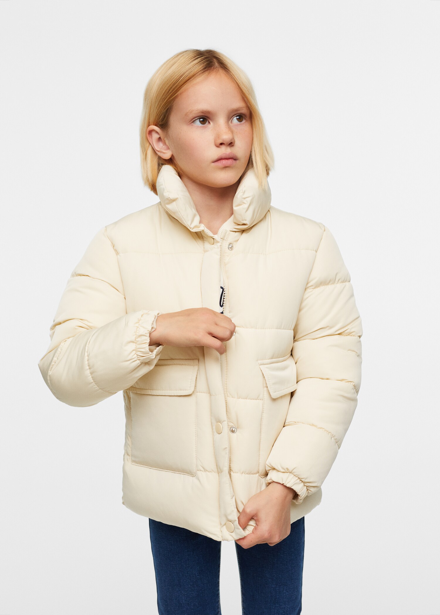 Pocket quilted jacket - Details of the article 1