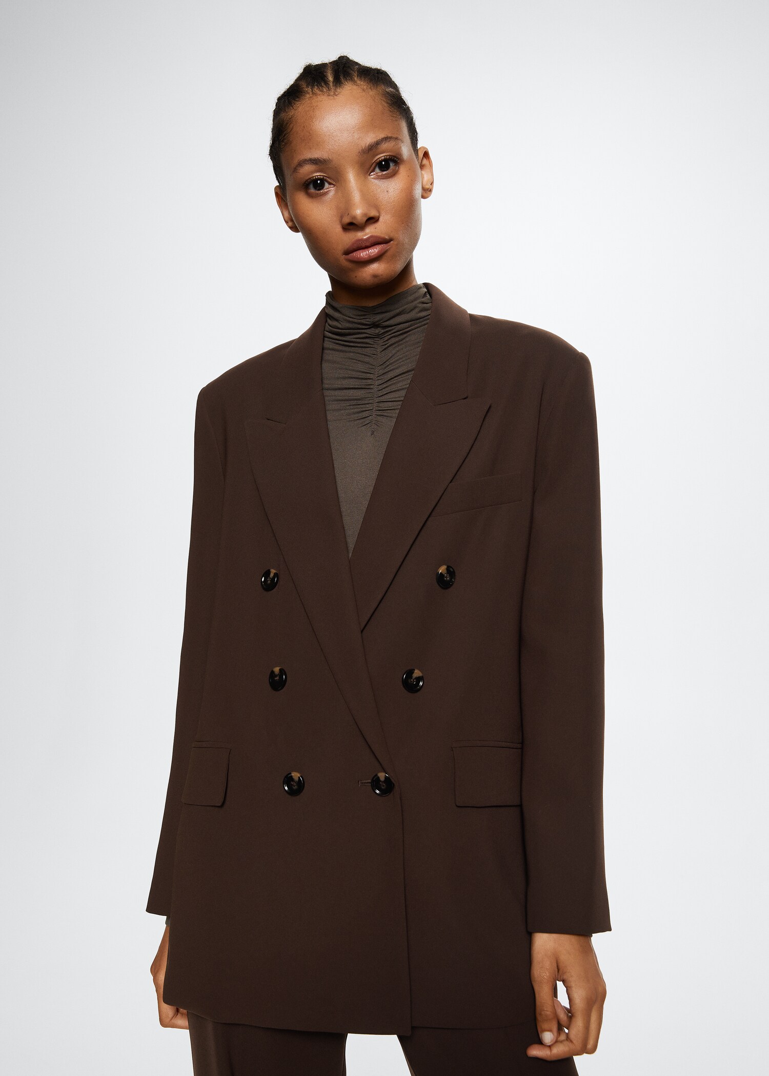 Veste de costume double boutonnage - Plan moyen