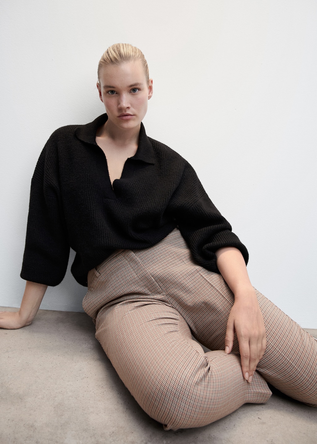 Pantalon pied de poule femme mango hotsell