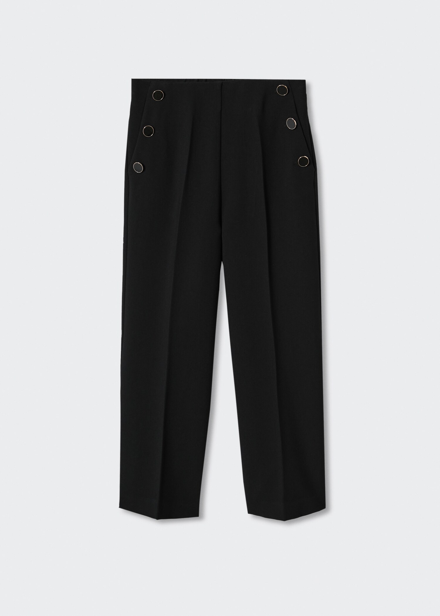 Cropped button trousers - Article without model