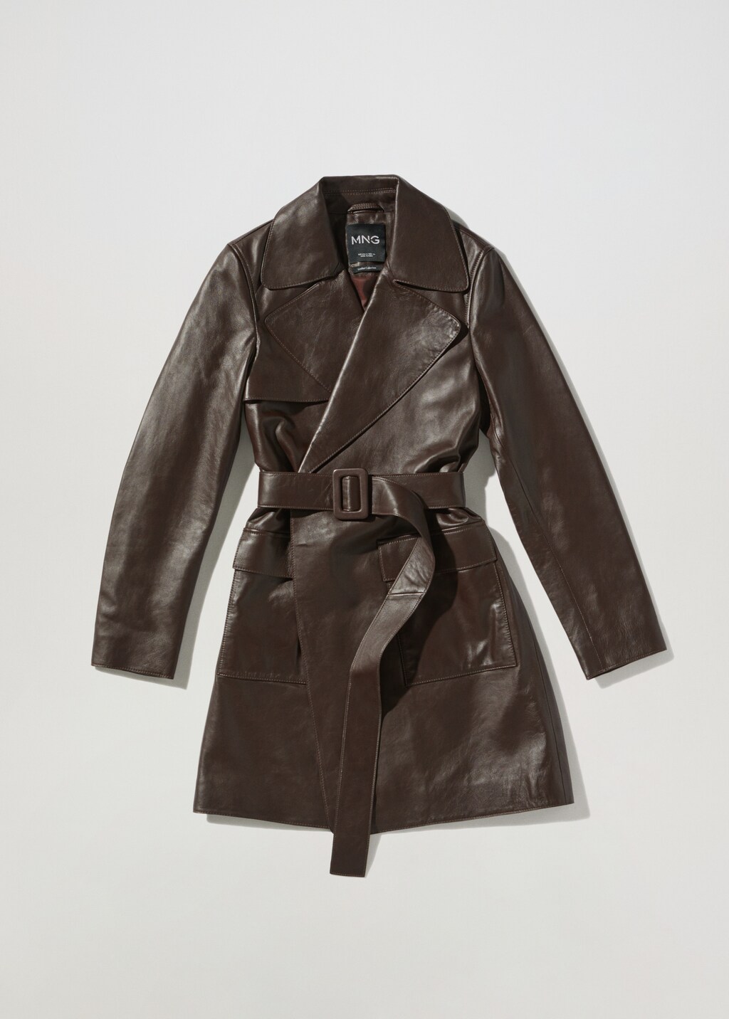 100 leather robe short trench coat Women MANGO Azerbaijan