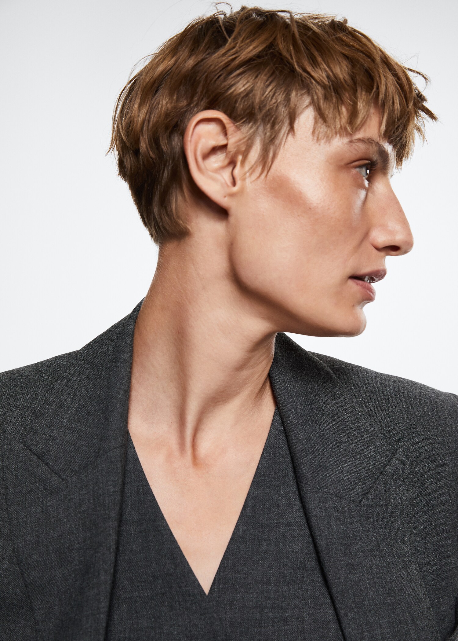 Structured wool suit blazer - Details of the article 3
