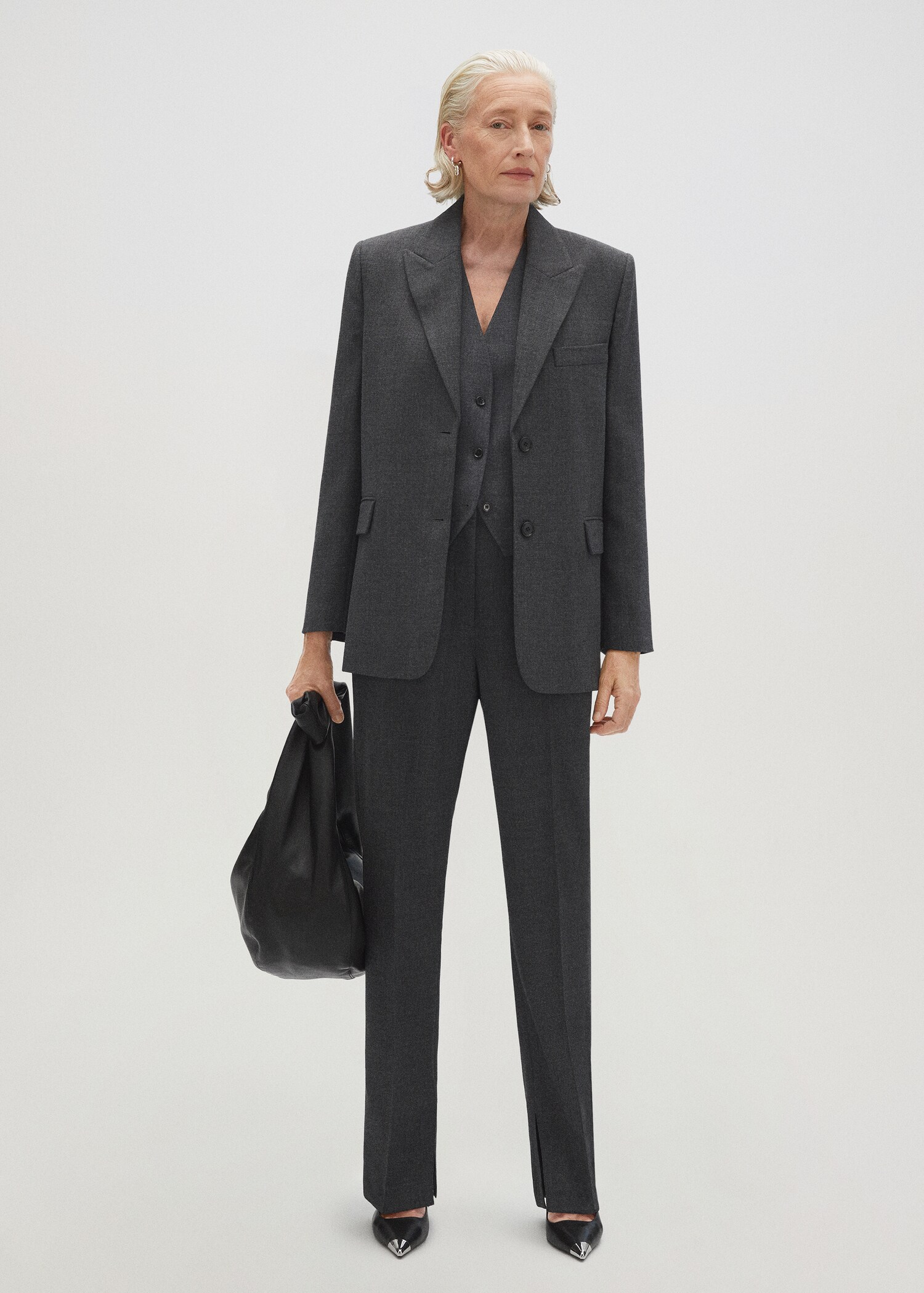 Structured wool suit blazer - Details of the article 7