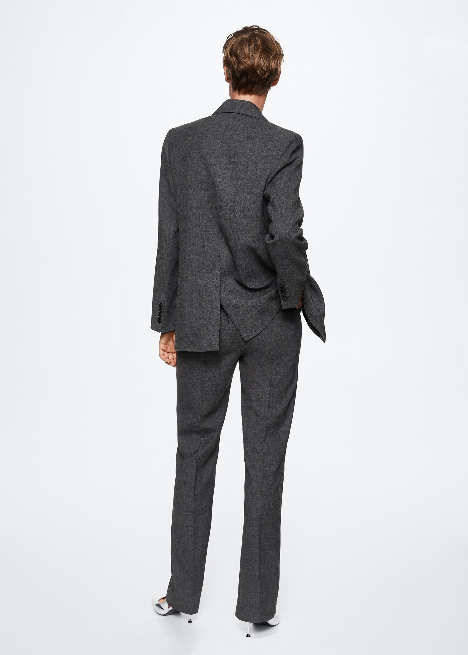 Structured wool suit blazer - Reverse of the article