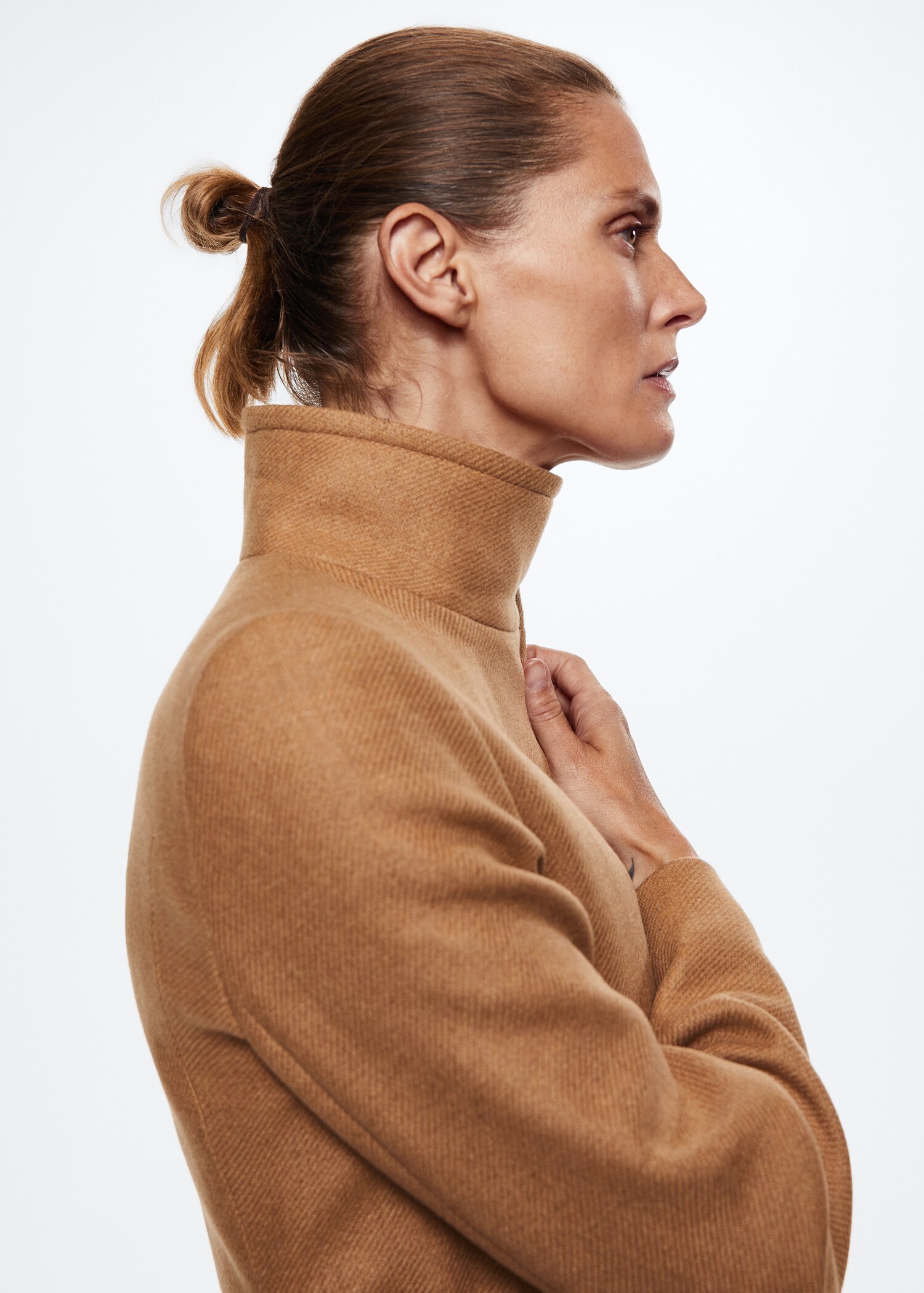 Woolen coat with belt - Details of the article 2