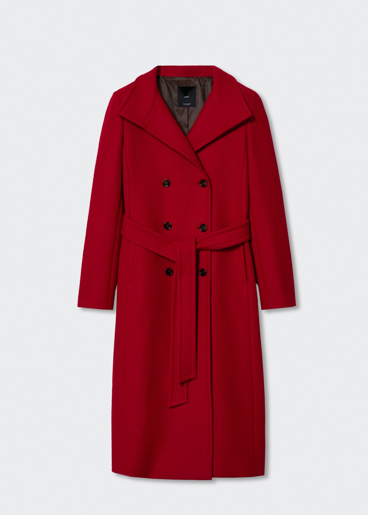 Woollen coat with belt - Article without model