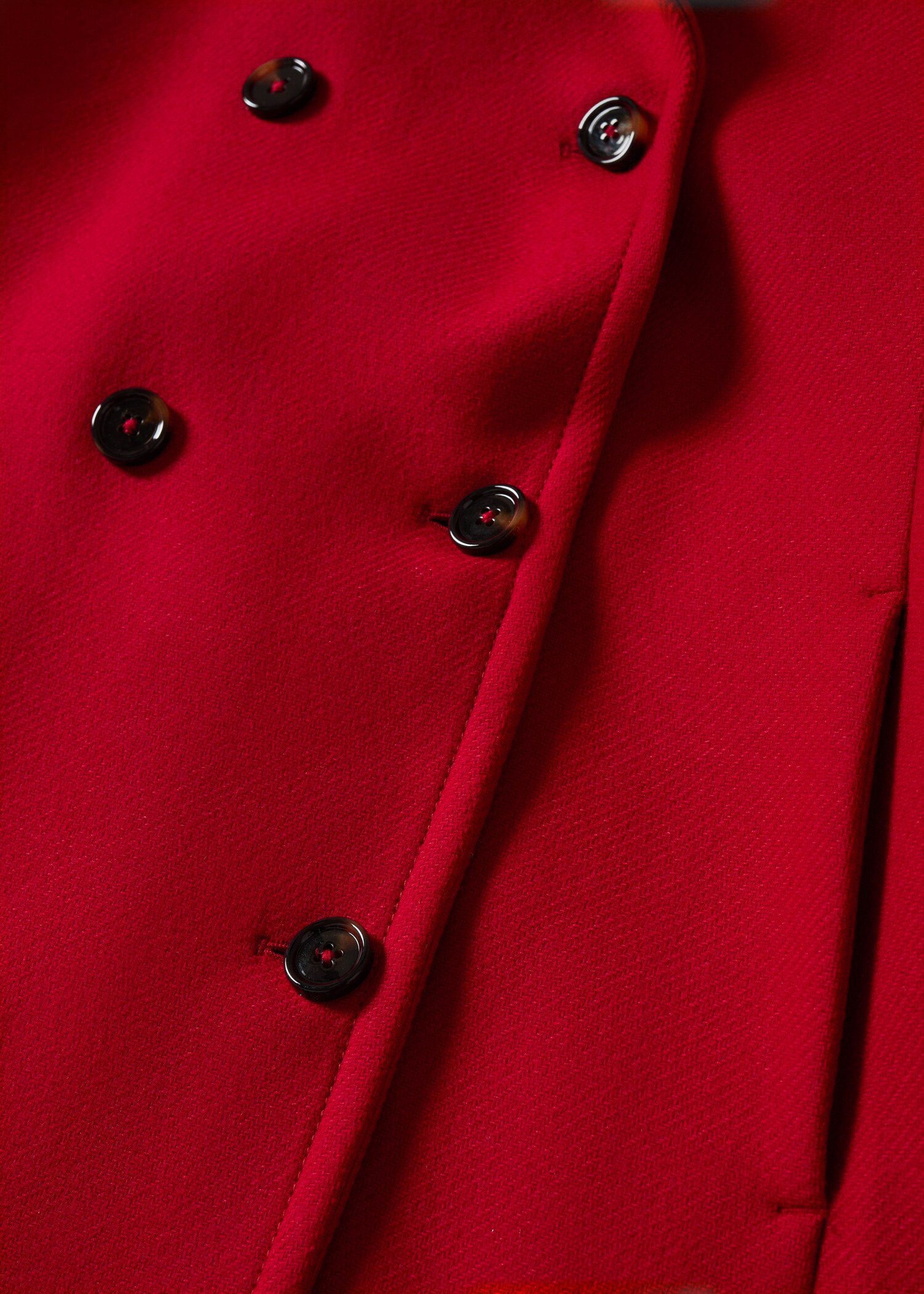 Woollen coat with belt - Details of the article 8