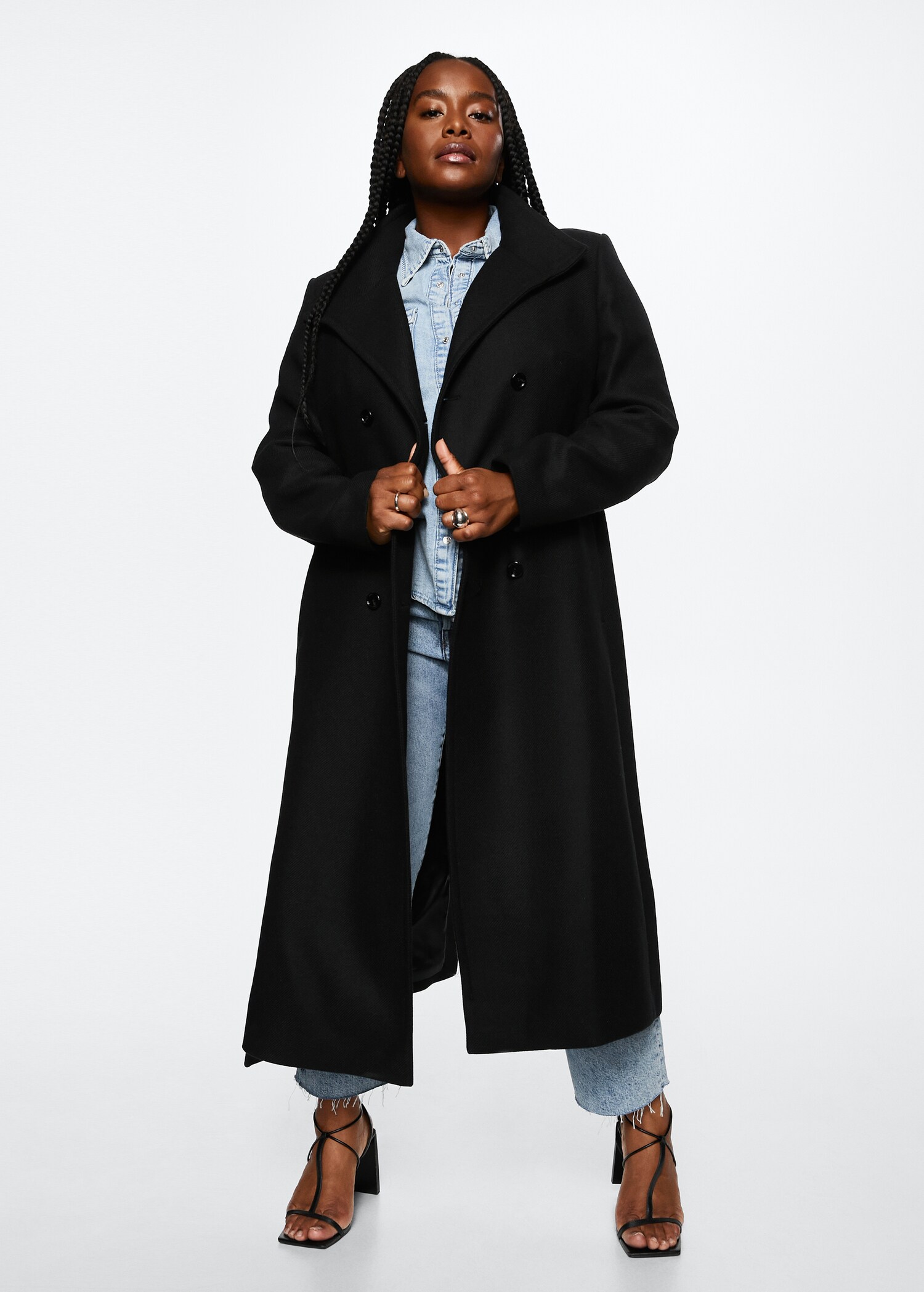 Manteau laine ceinture - Détail de l'article 4