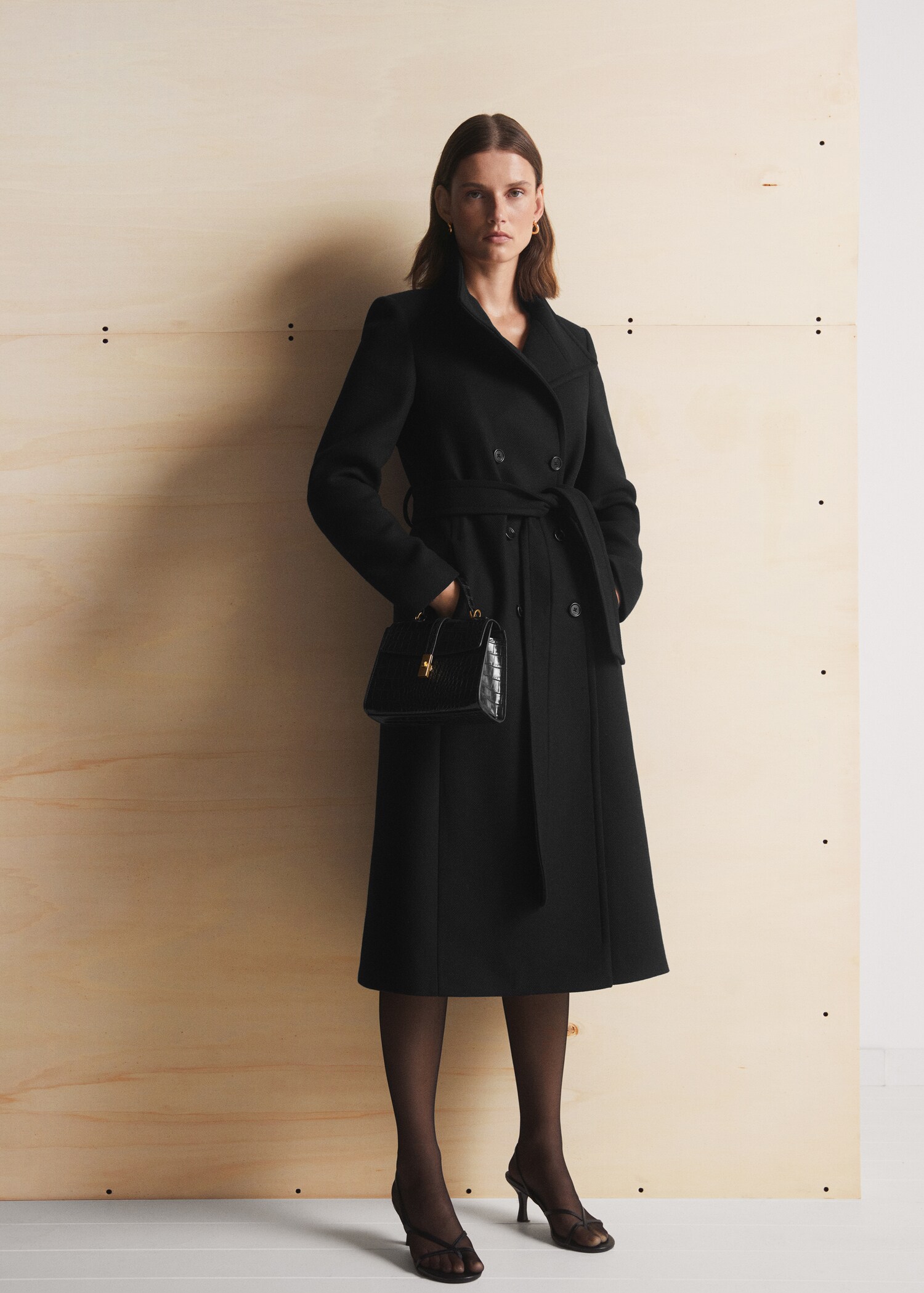 Manteau laine ceinture - Détail de l'article 6