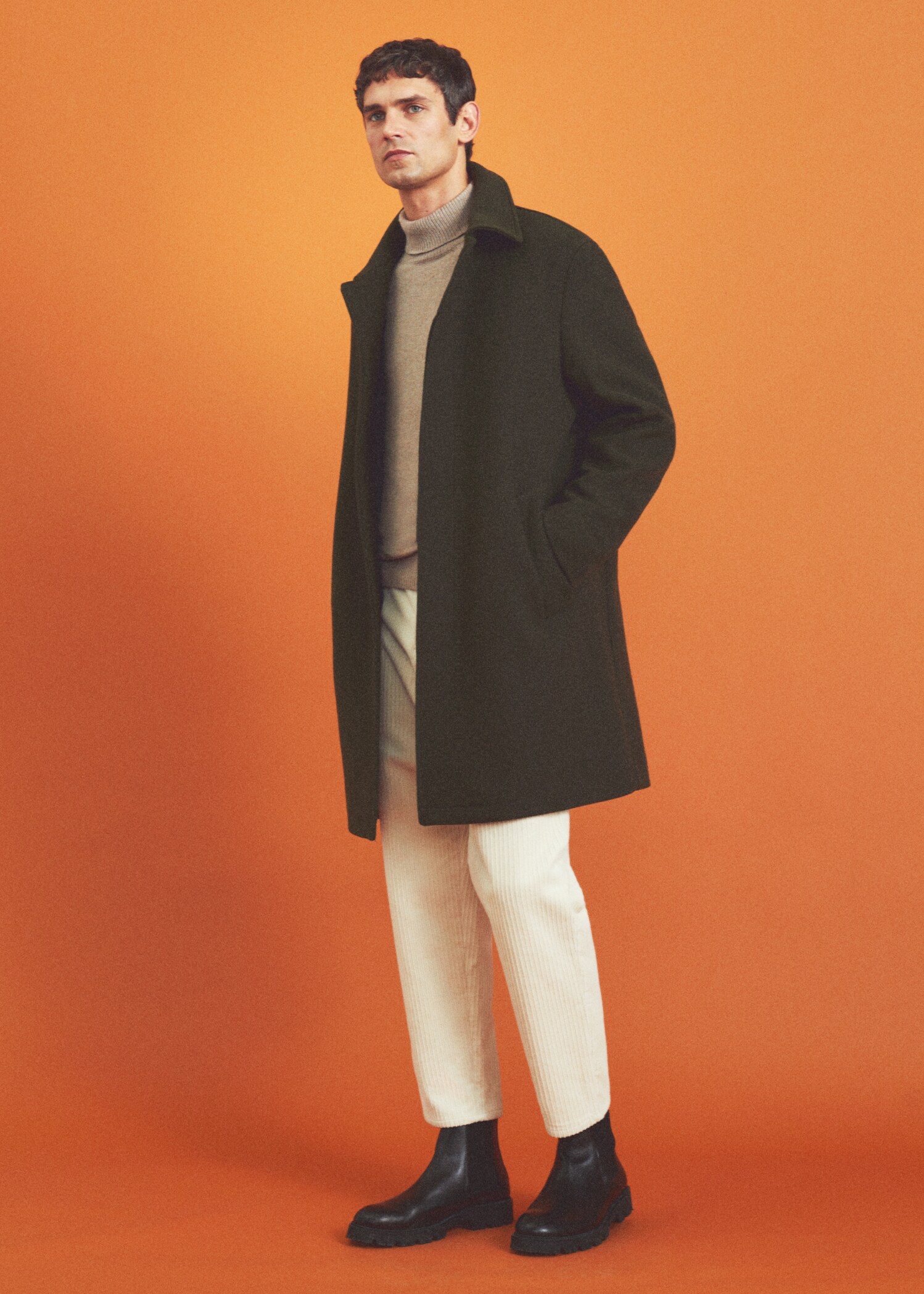 Detachable hood wool coat - Details of the article 5
