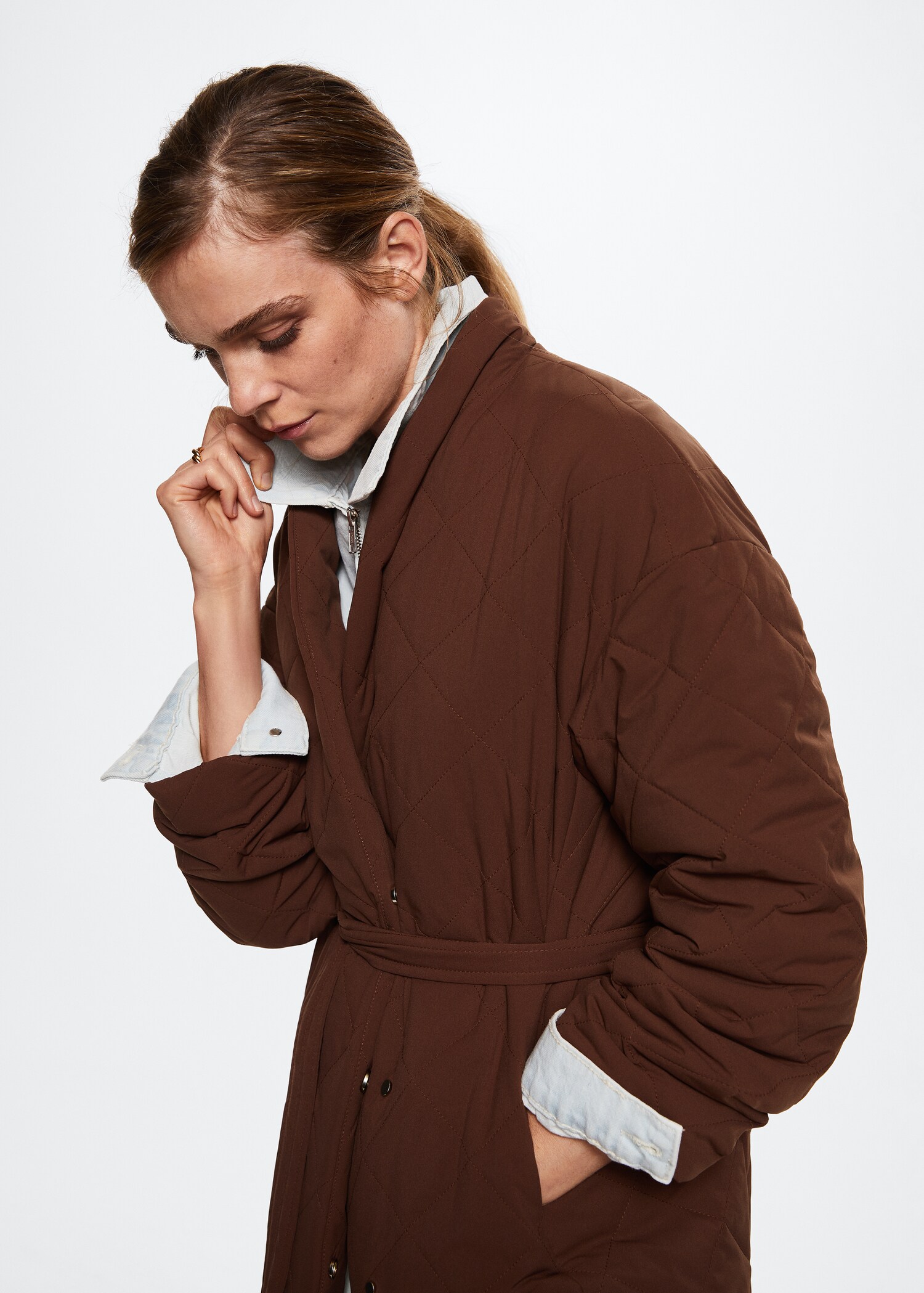 Anoraque acolchoado oversized - Pormenor do artigo 1