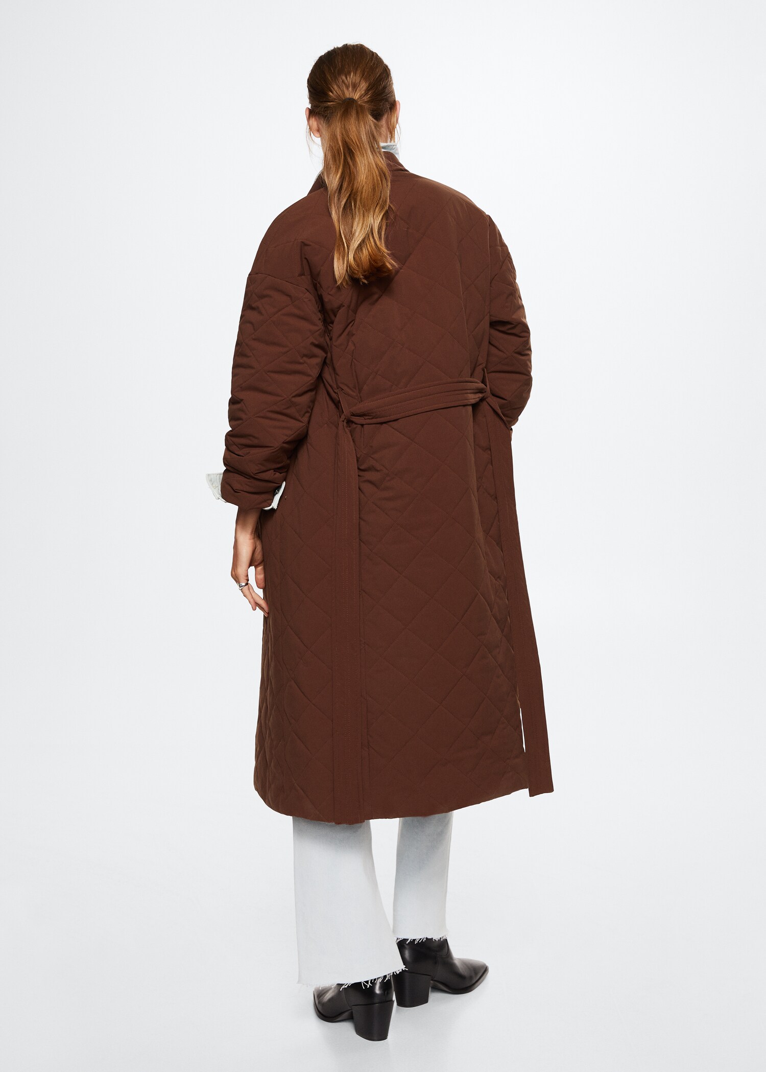 Anoraque acolchoado oversized - Verso do artigo