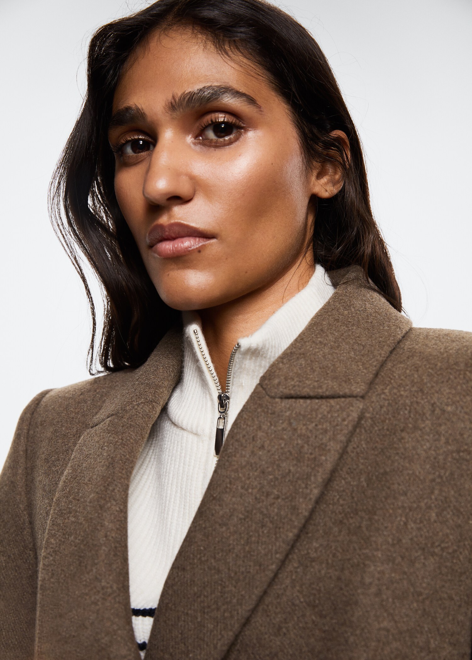 Wool double-breasted coat - Details of the article 1