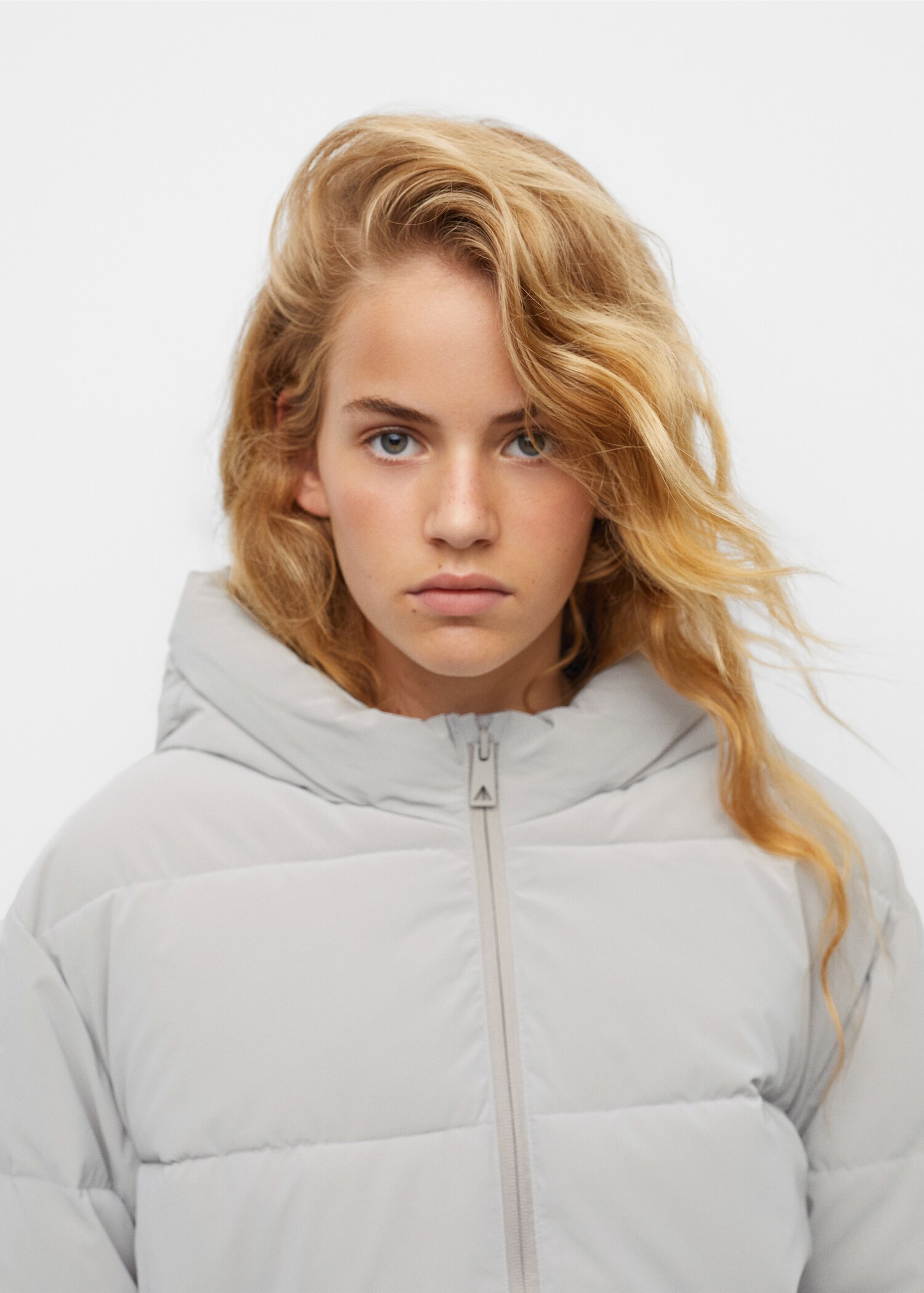 Side-zip quilted coat - Details of the article 4