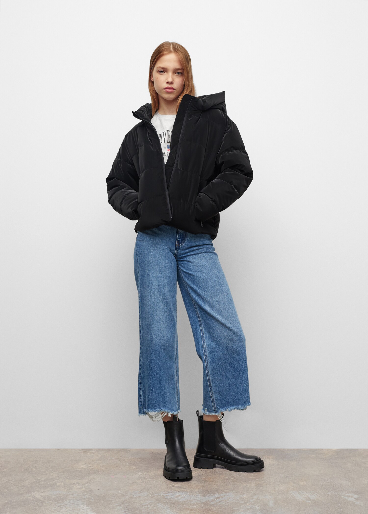 Steppanorak mit Zip - Mittlere Ansicht
