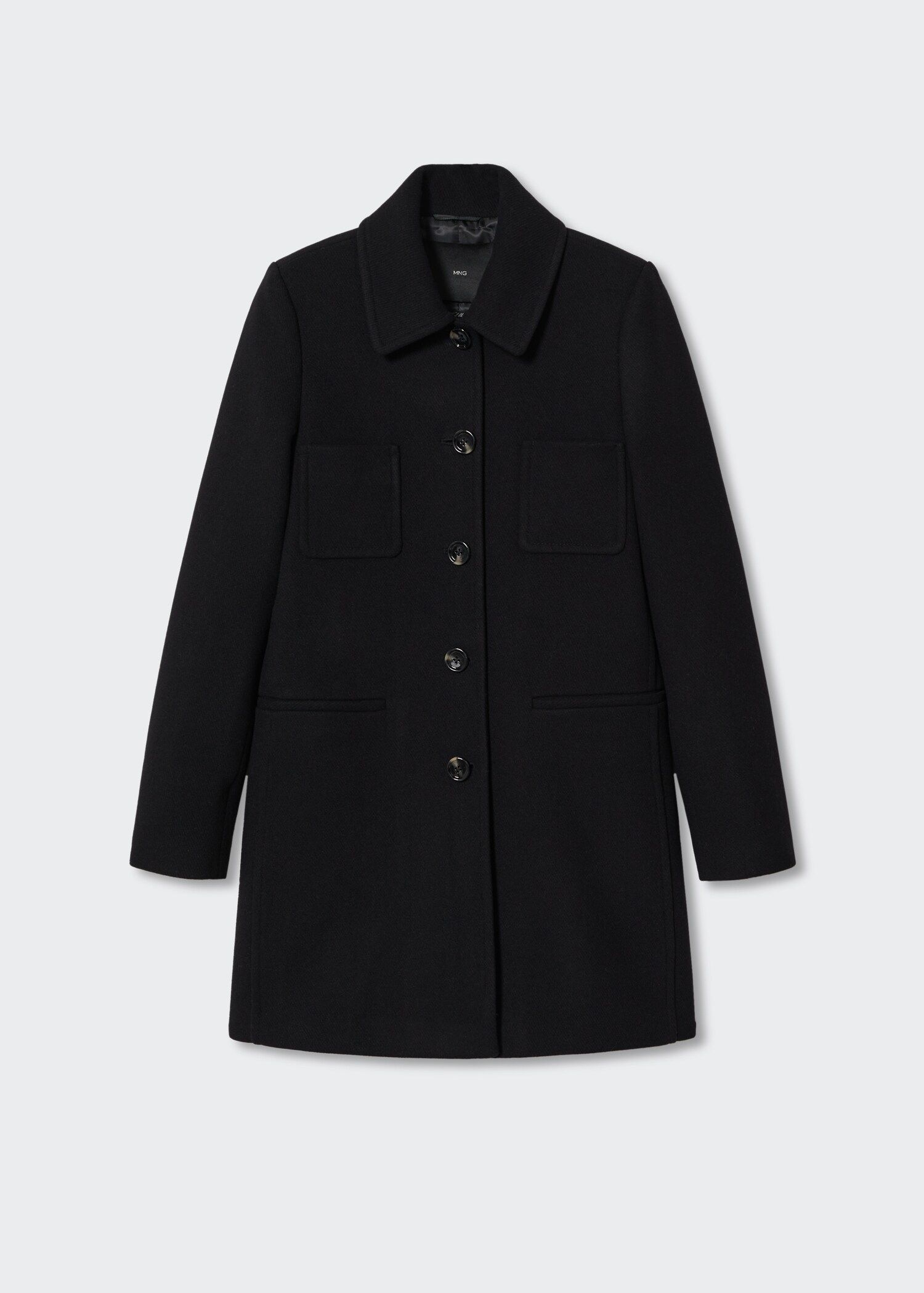 Buttoned wool coat - Article without model