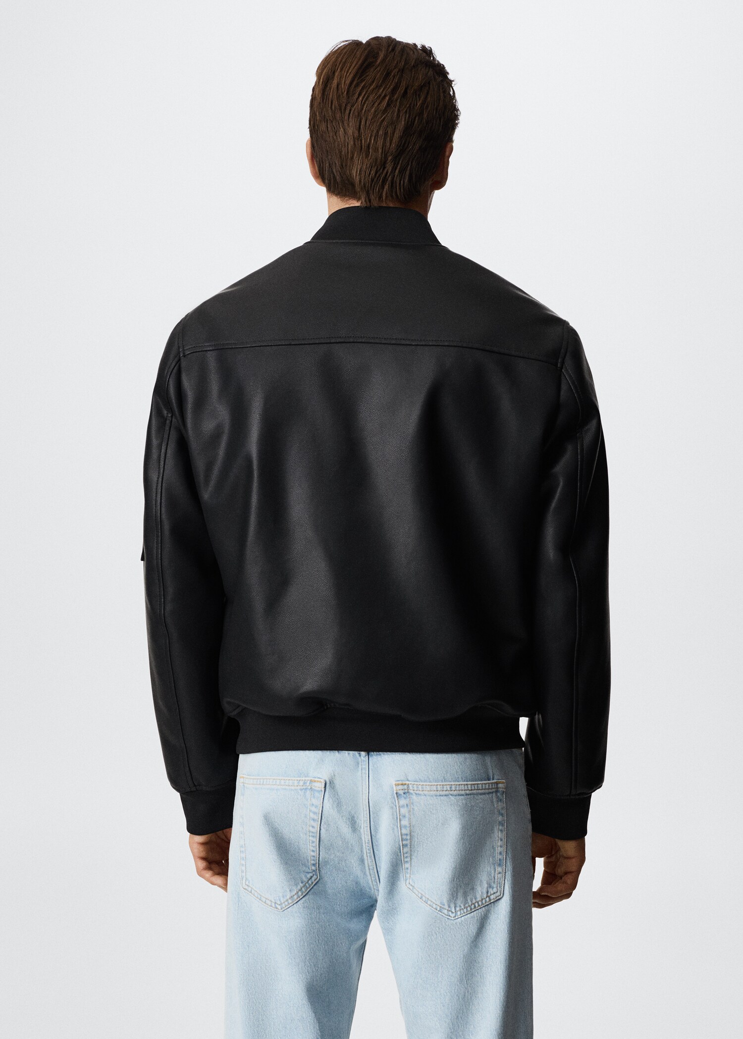 Giubbotto bomber similpelle - Retro dell'articolo