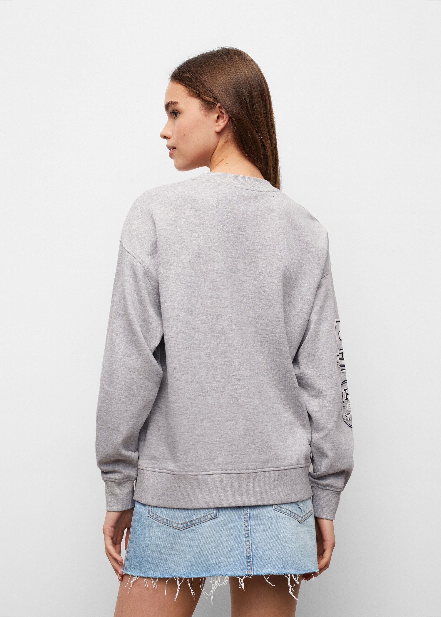 Message cotton sweatshirt - Reverse of the article