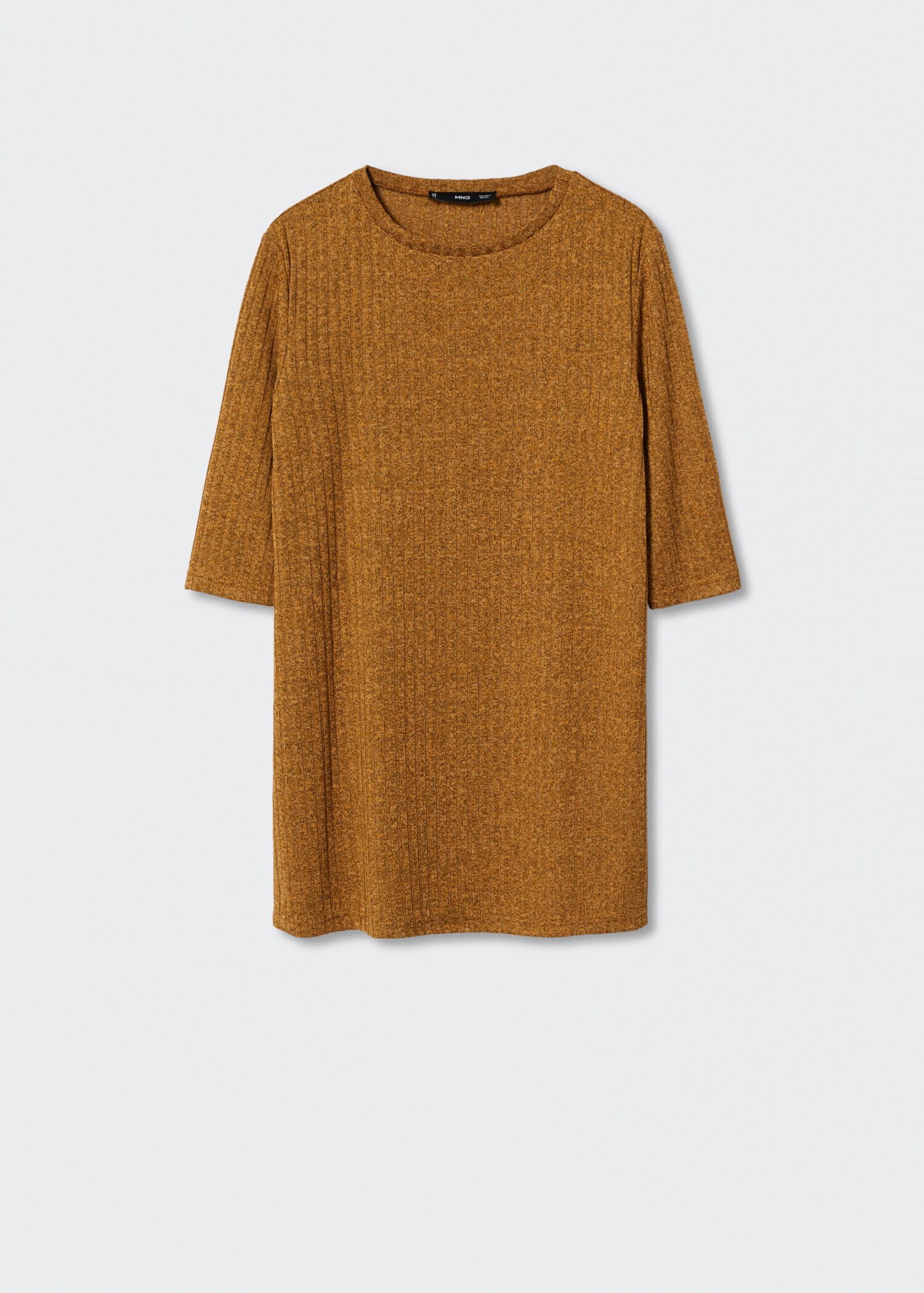 Ribbed  knit t-shirt - Article without model