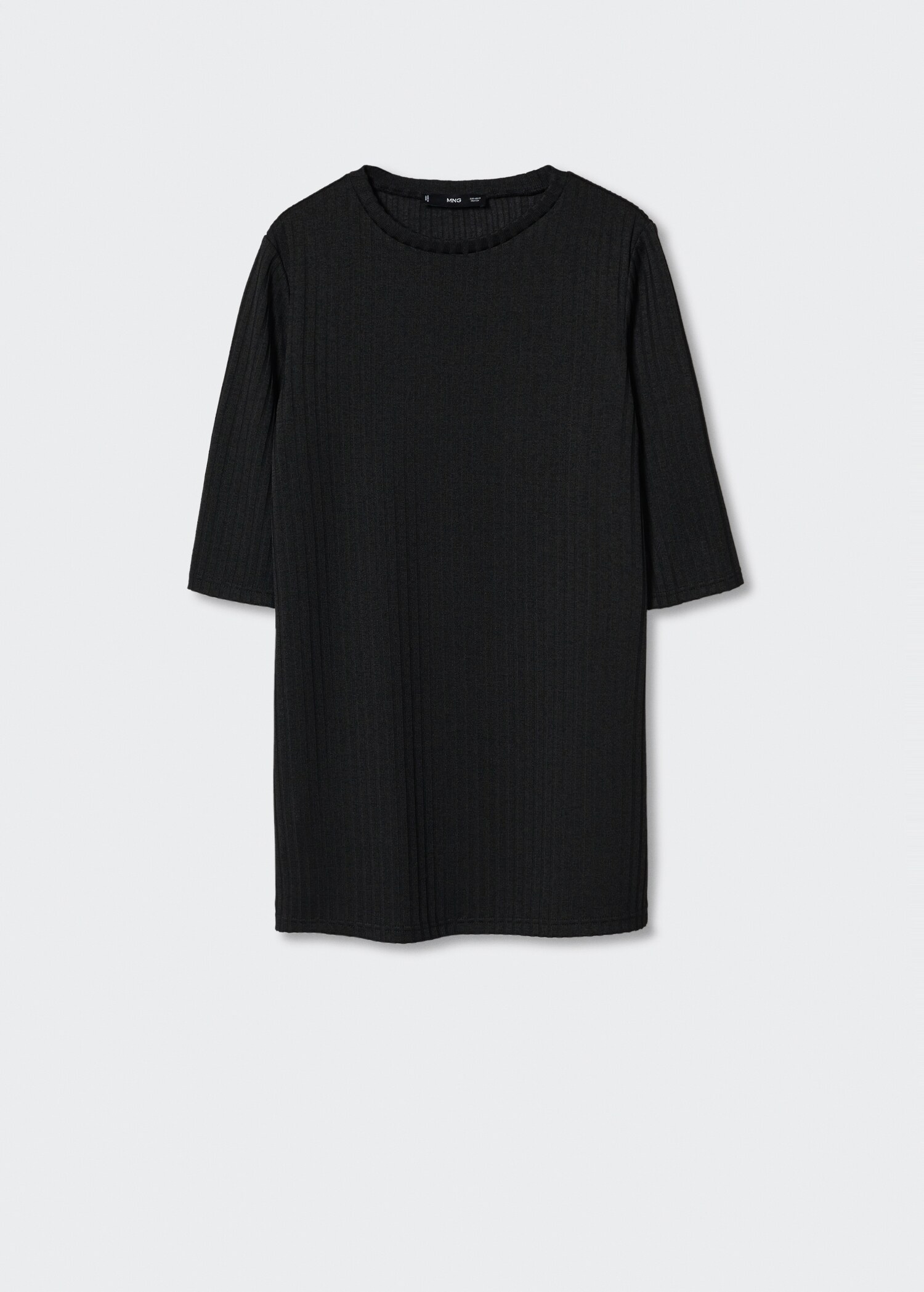 Ribbed  knit t-shirt - Article without model