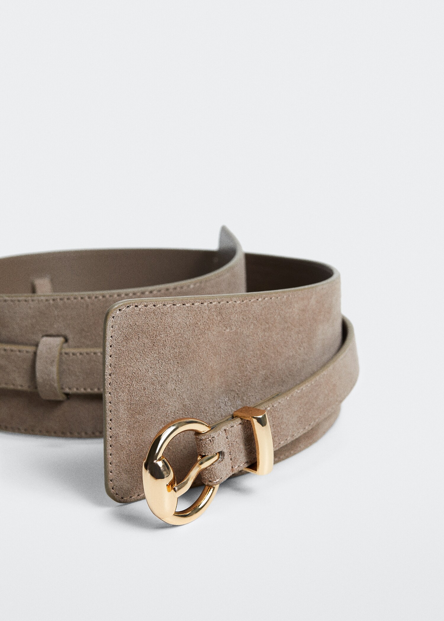 Ceinture large cuir - Plan moyen
