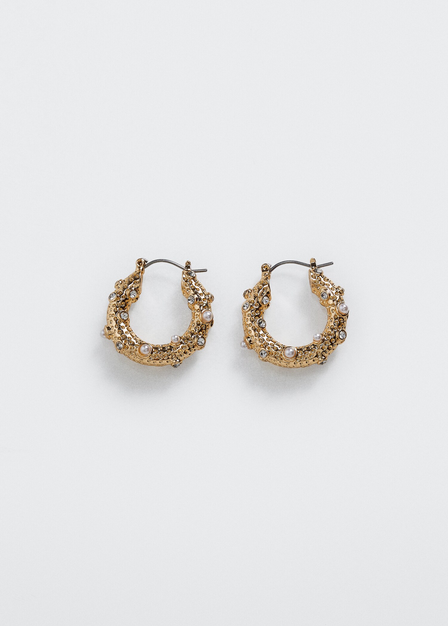 Pendientes aros textura - Artículo sin modelo