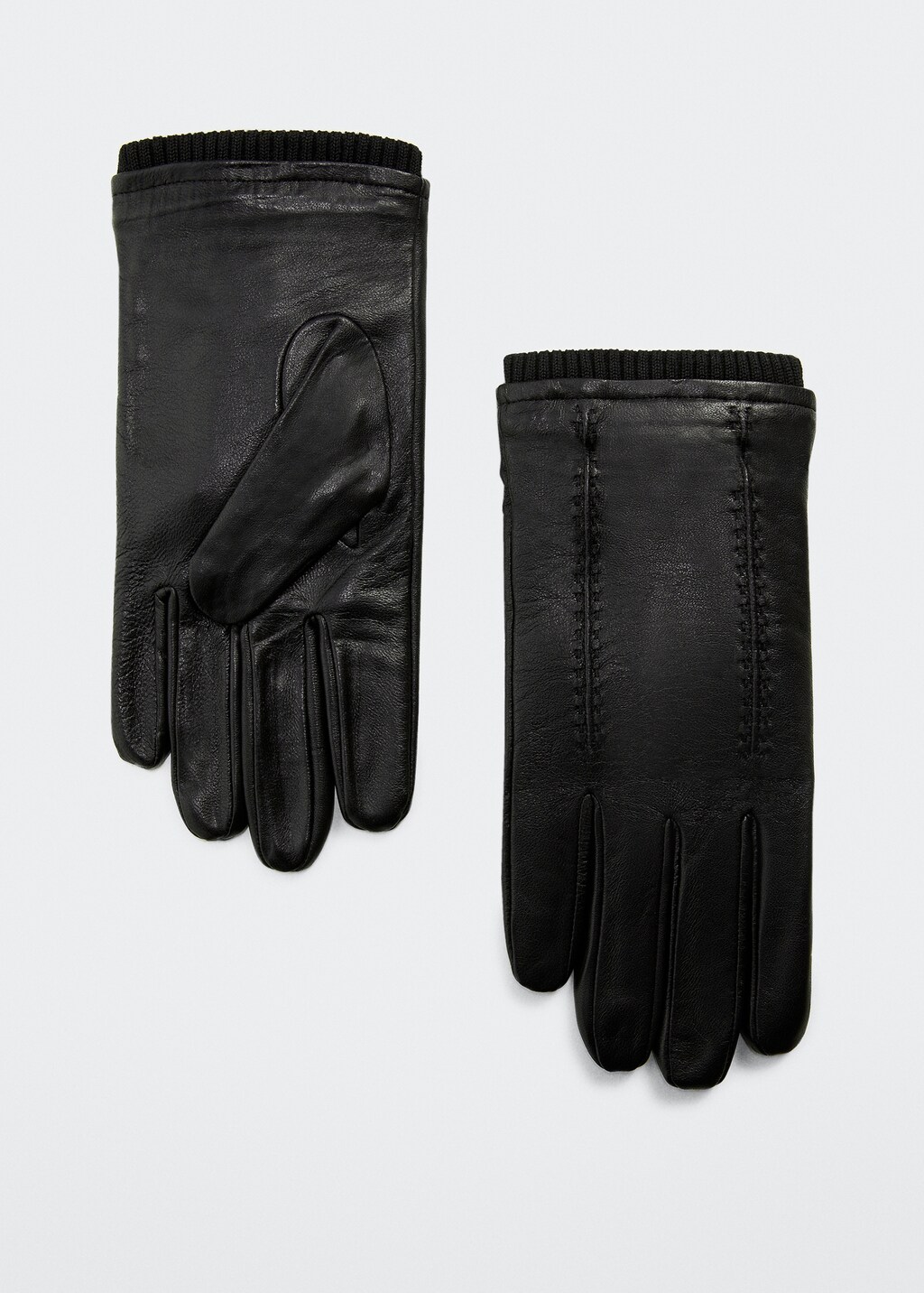 Gants cuir interieur laine