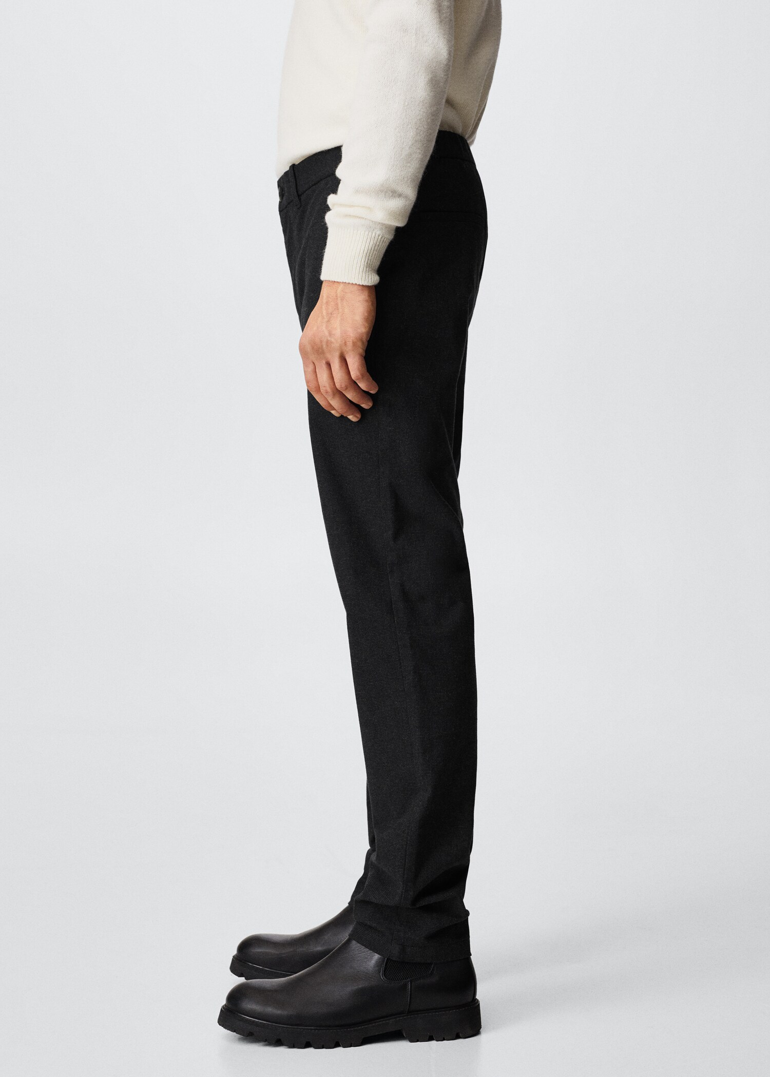 Calças slim fit de algodão - Pormenor do artigo 2