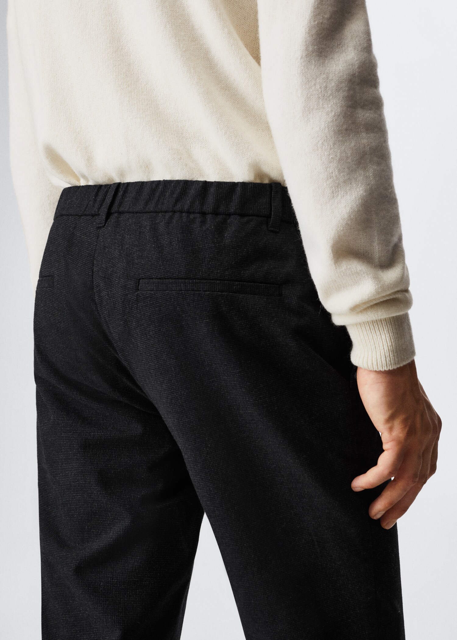 Calças slim fit de algodão - Pormenor do artigo 3