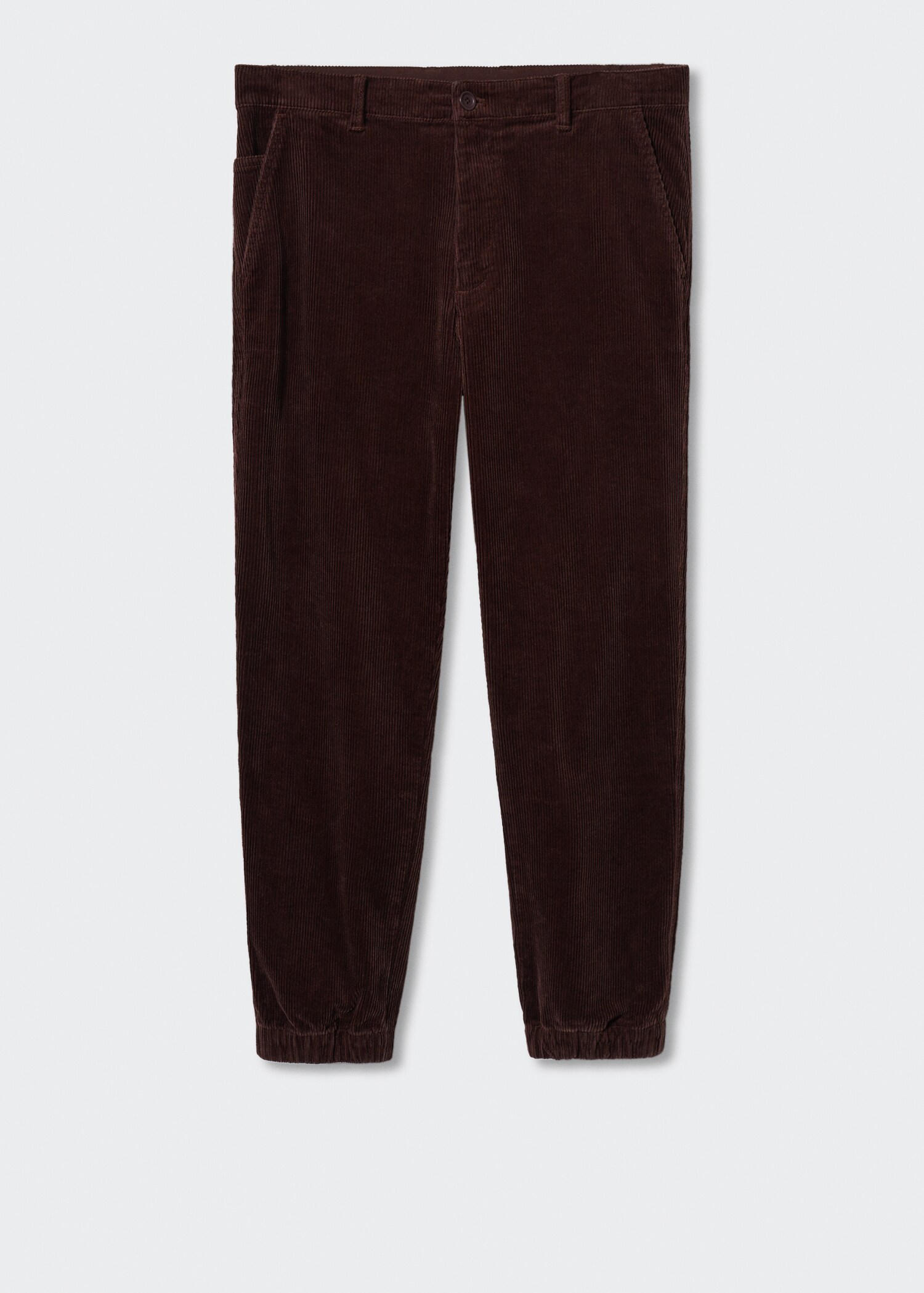Corduroy jogger trousers - Article without model