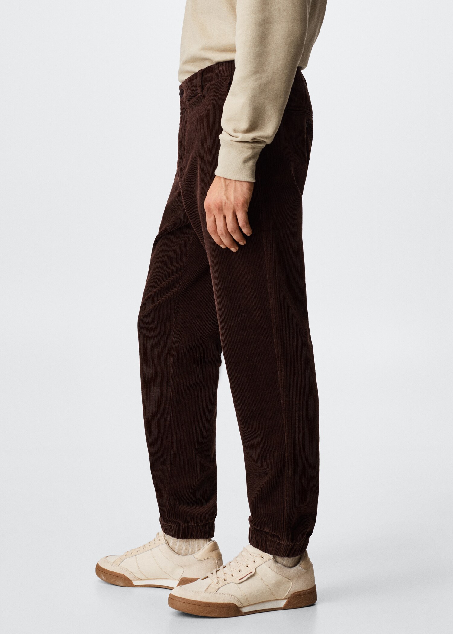 Corduroy jogger trousers - Details of the article 2