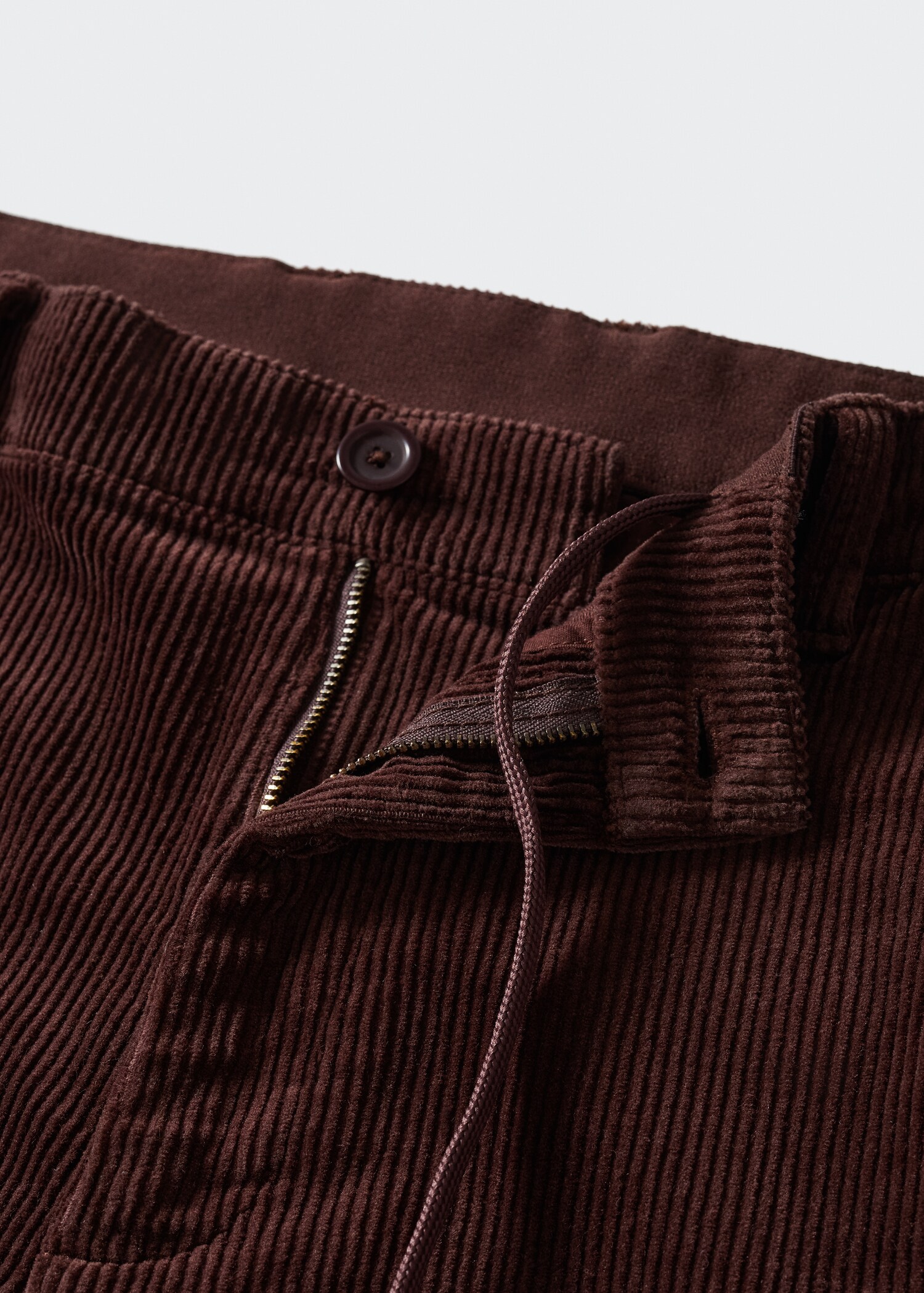 Corduroy jogger trousers - Details of the article 8