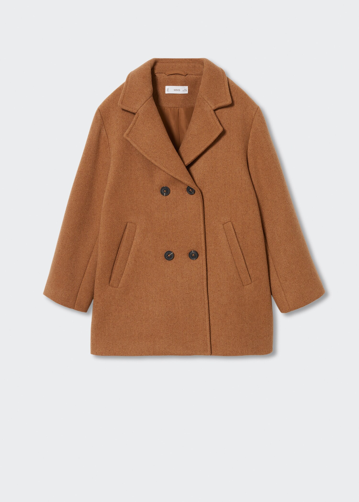Lapelled straight-cut coat - Article without model