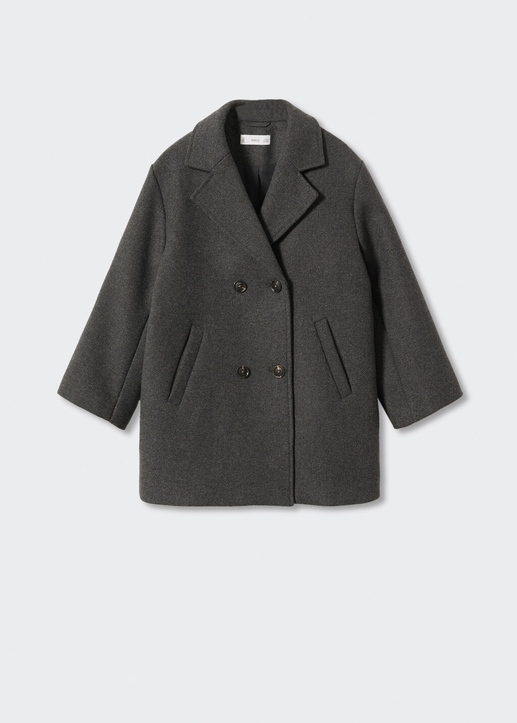 Lapelled straight cut coat Kids MANGO Pakistan