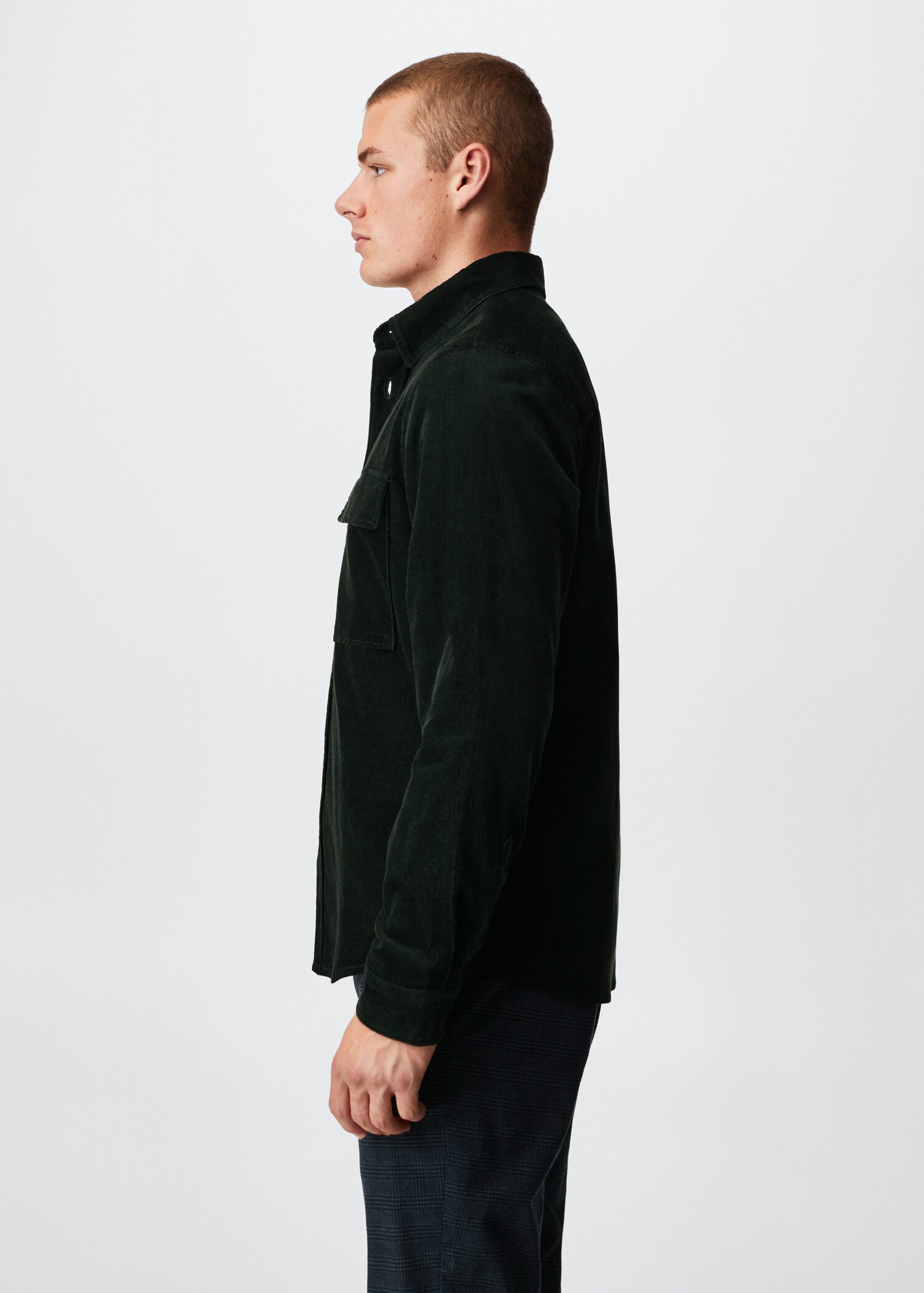 Corduroy pockets overshirt  - Details of the article 2